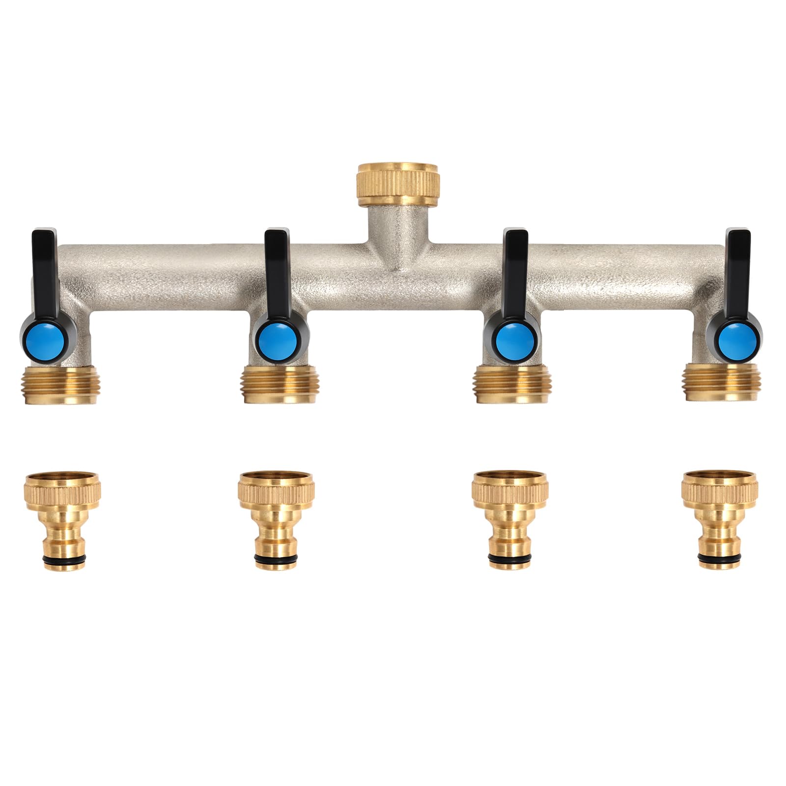 Opermaxer Distributore Acqua Rubinetto 4 Vie in Ottone