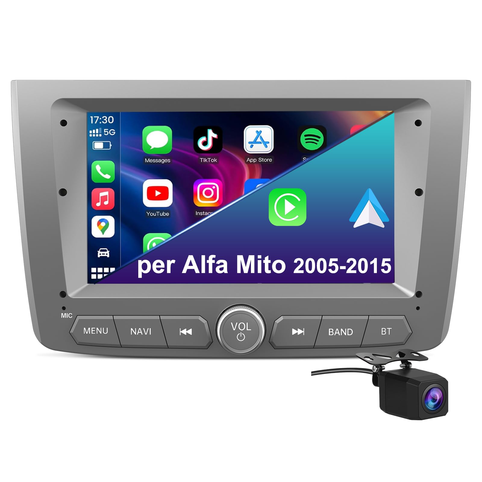 Autoradio Android 13 per Alfa Romeo Mito (2008-2019)