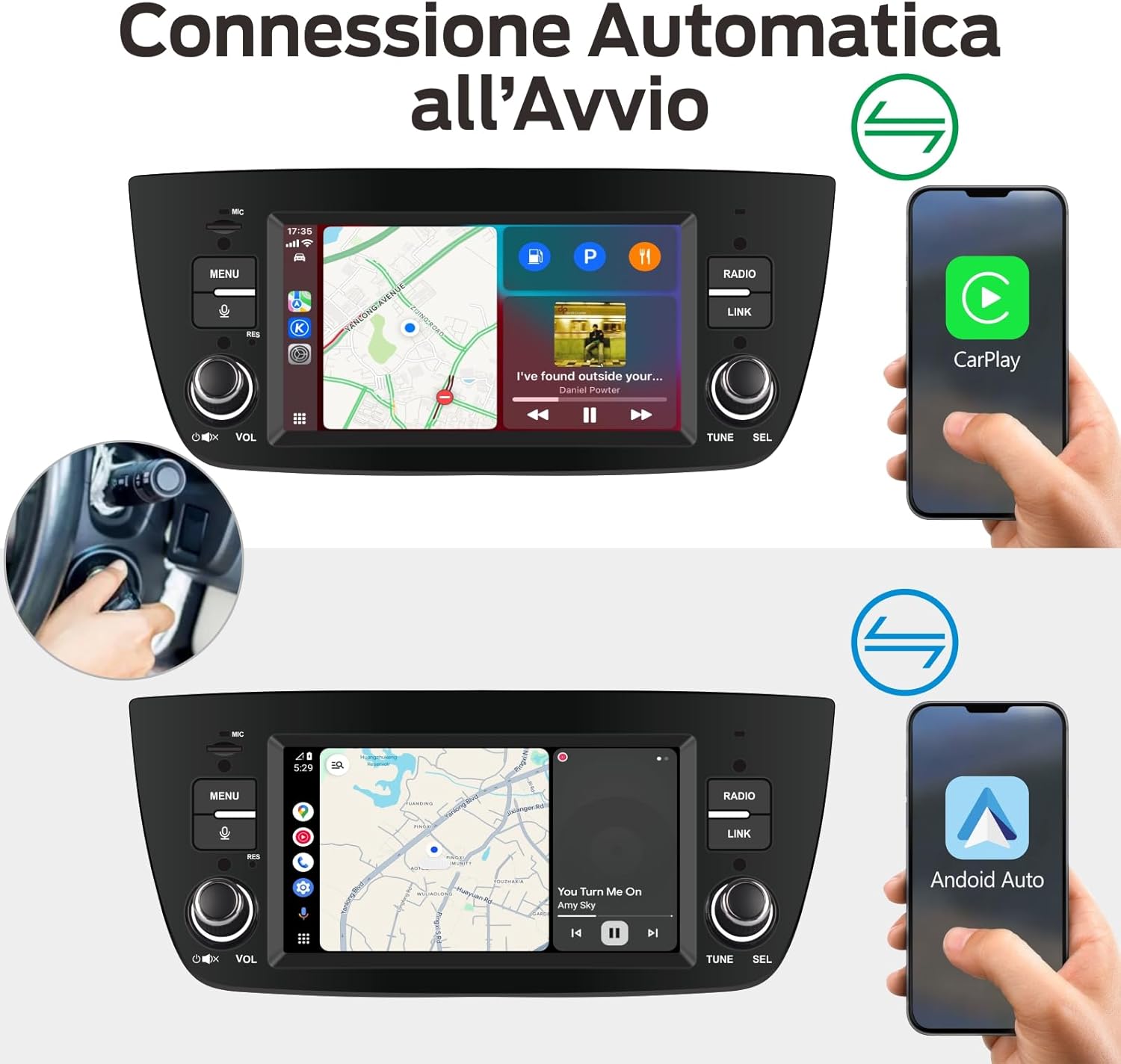 Autoradio Linux per Fiat Doblo 2010-2015 - immagine 2