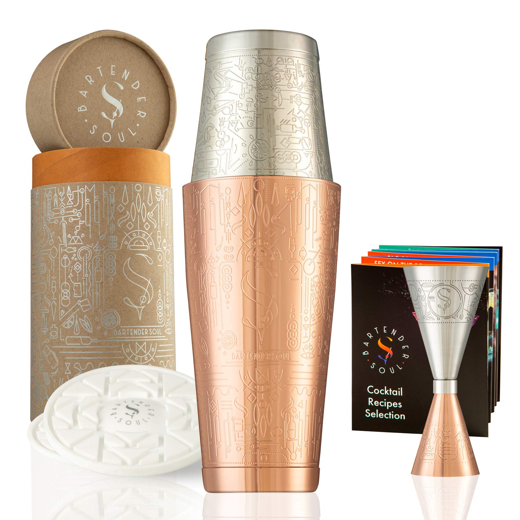 Cocktail Shaker Boston Professionale in Rame