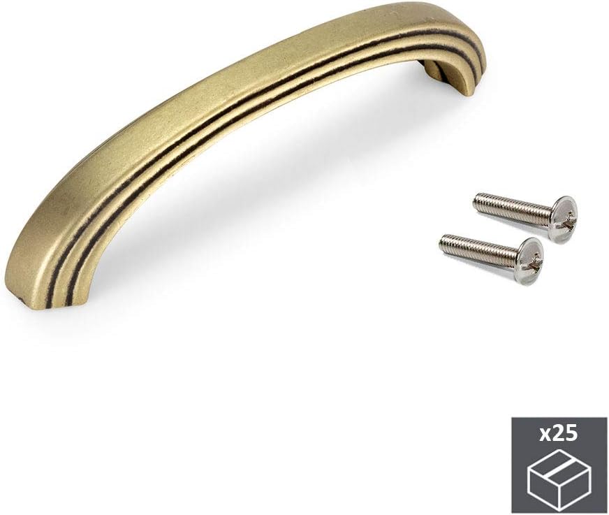 Emuca Maniglia per Mobile, Interasse 128mm, Grigio Scuro - immagine 2