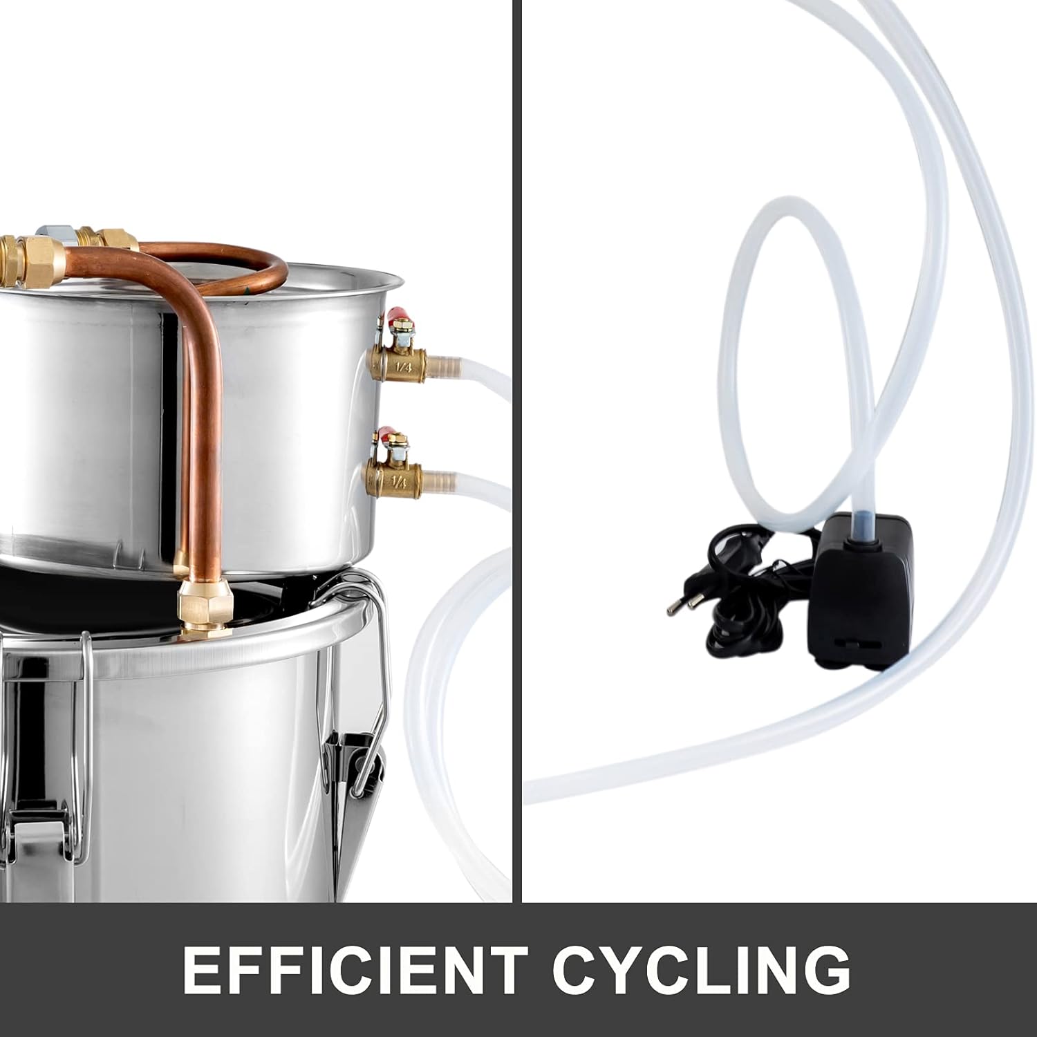 Vevor Caldaia per Acqua Distillata con Pompa 8GAL - immagine 4