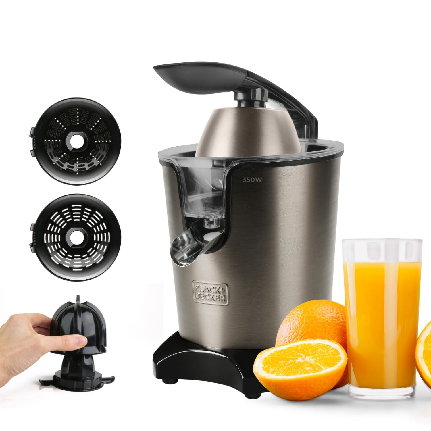 Black+decker BXCJ350E - Spremiagrumi Elettrico 350W