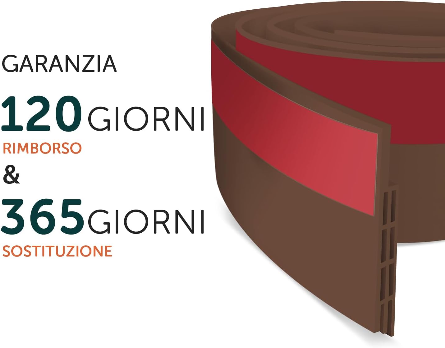 Shinfly Paraspifferi Sottoporta 100 x 5cm, Marrone - immagine 7