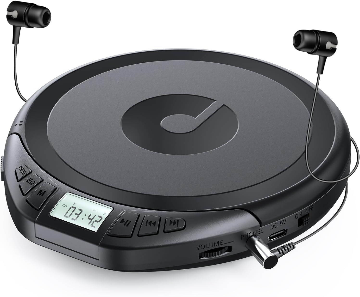 Gueray Lettore CD Portatile Hifi con Cuffie - immagine 1