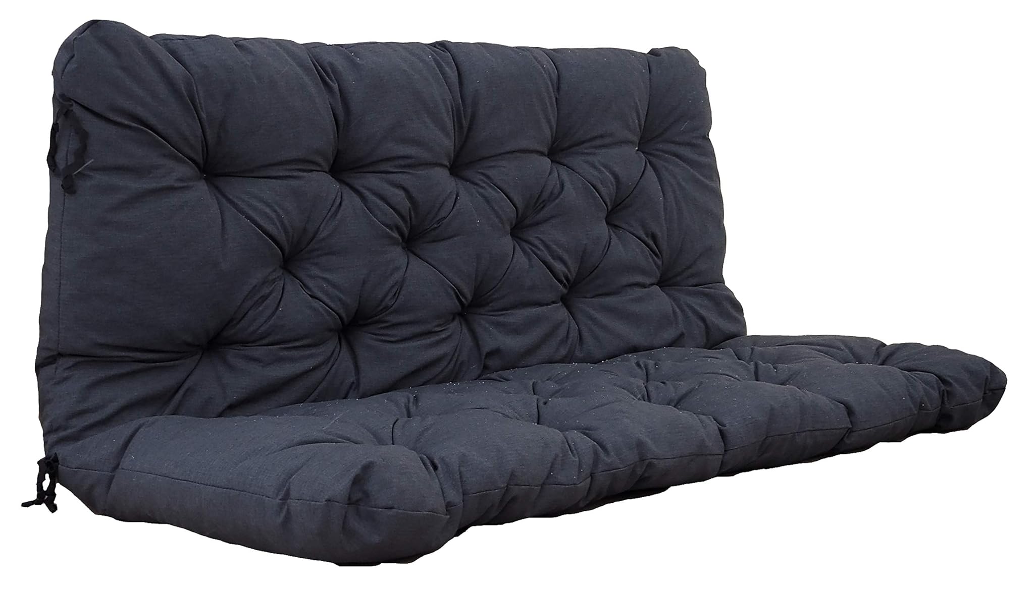 Ambientehome Made in Europe Cuscino per mobili da Giardino, Grigio Scuro