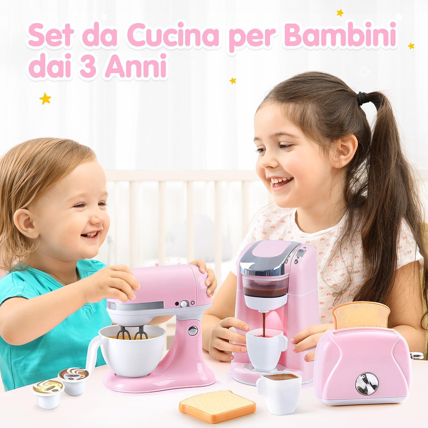 PLAY Elettrodomestici Cucina per Bambini (Rosa) - immagine 2