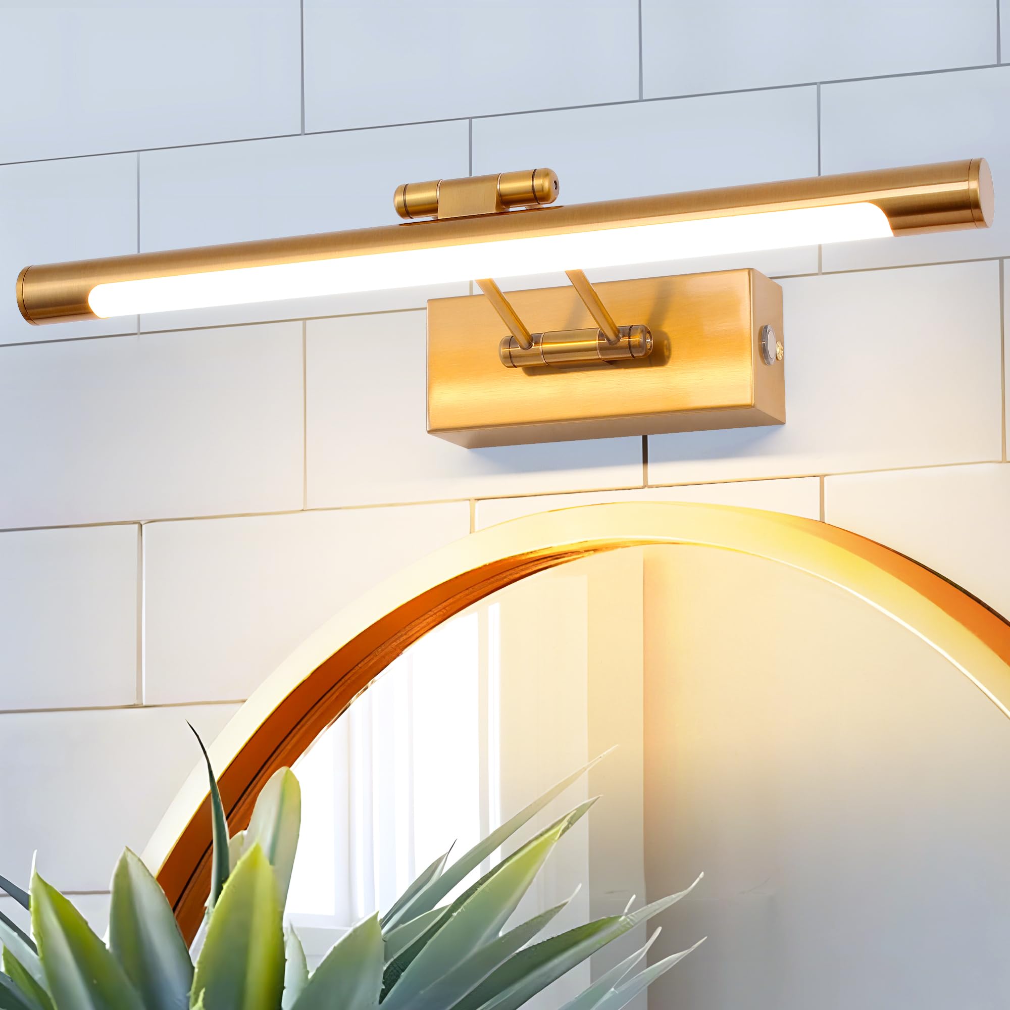 Mantolite Lampada da Parete Interni 8W 40CM, Ottone