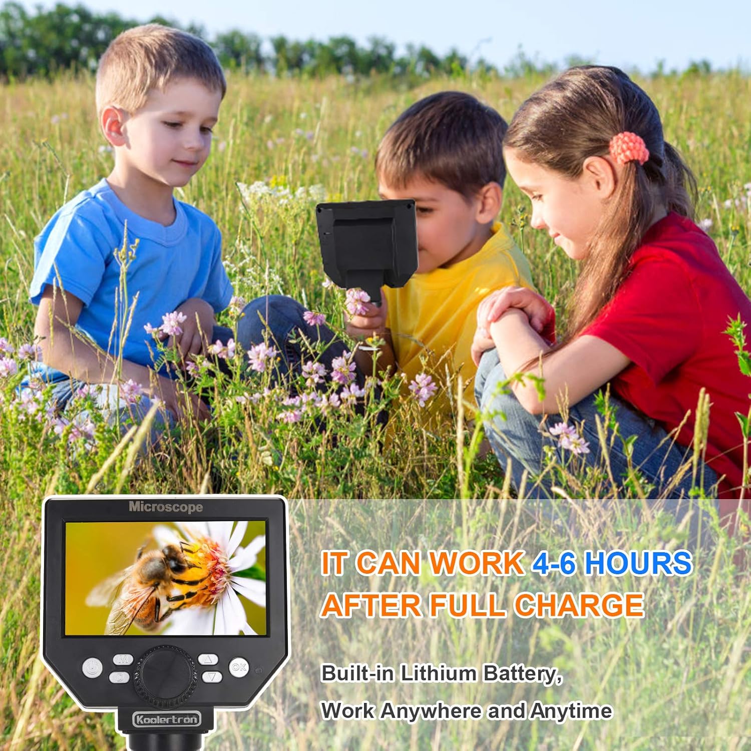 Koolertron Microscopio Digitale LCD 4.3" 1000X - immagine 2