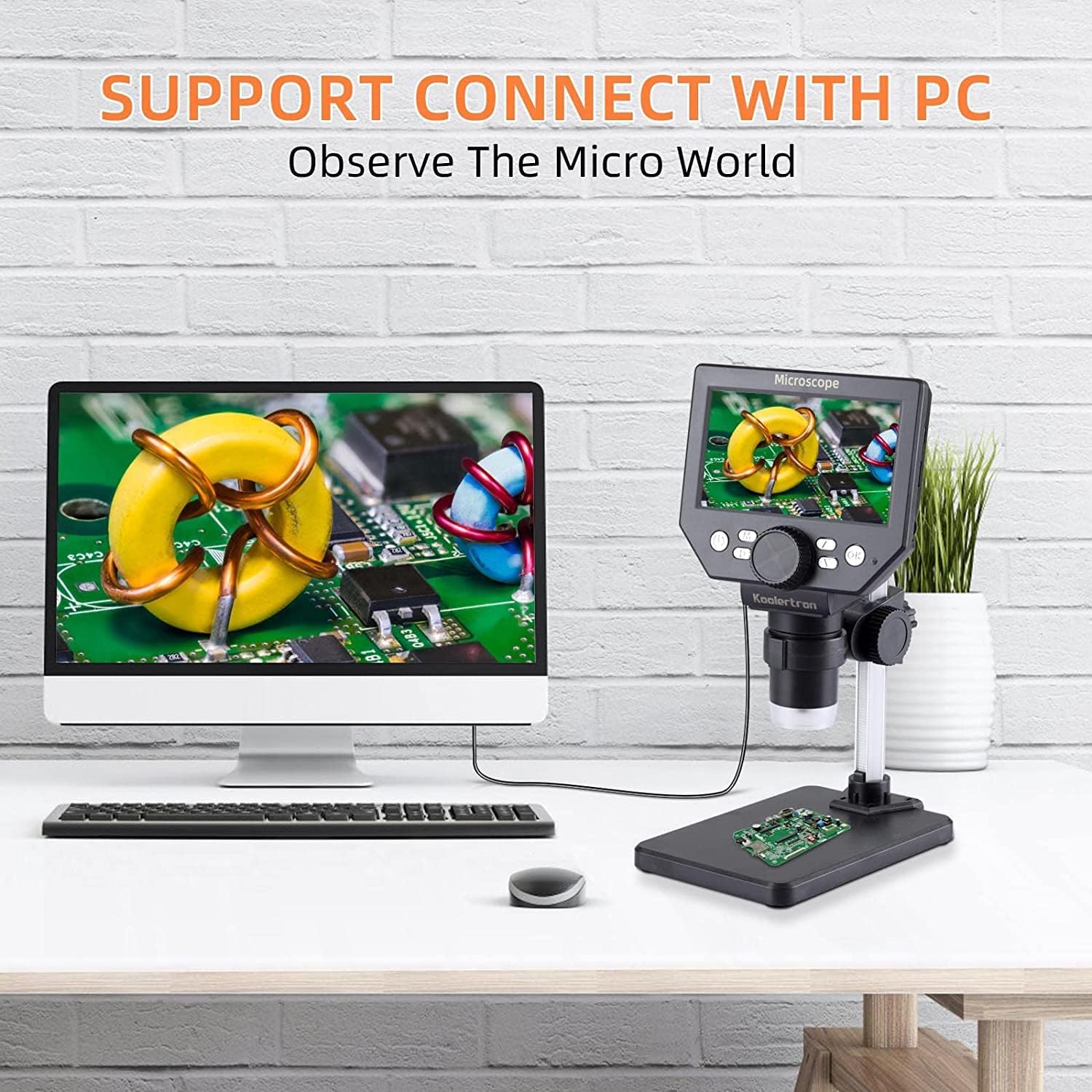 Koolertron Microscopio Digitale LCD 4.3" 1000X - immagine 5