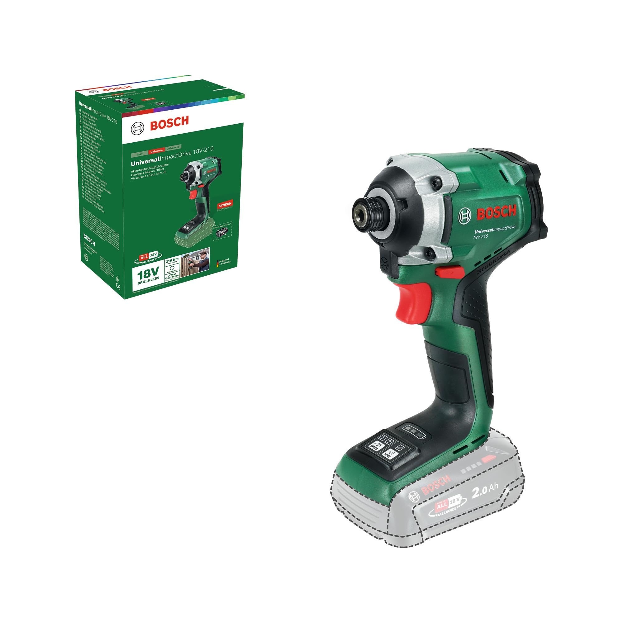 Bosch 18V System Avvitatore a Massa Battente UniversalImpactDrive