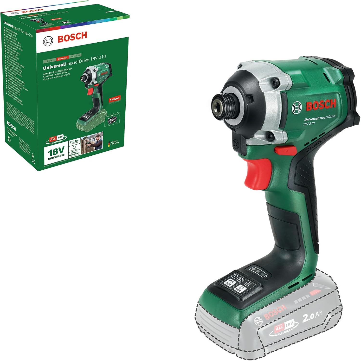 Bosch 18V System Avvitatore a Massa Battente UniversalImpactDrive - immagine 1