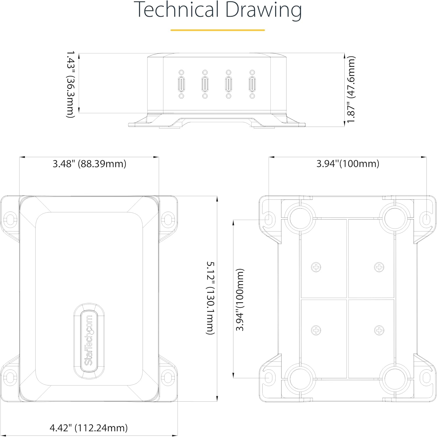 StarTech.com Caricatore USB-C 4 Porte 240W - immagine 12