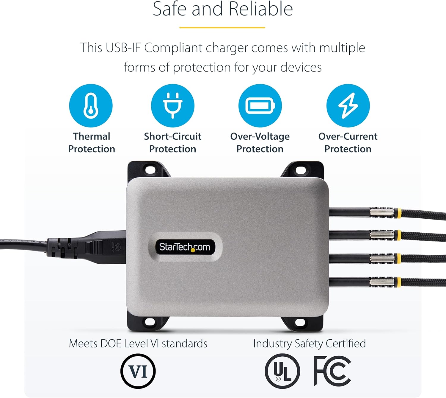 StarTech.com Caricatore USB-C 4 Porte 240W - immagine 6