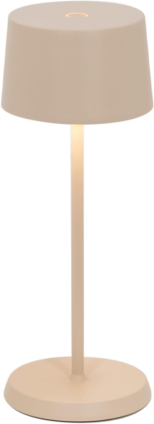 Zafferano Olivia Micro - Lampada da Tavolo Ricaricabile, Sabbia - immagine 1