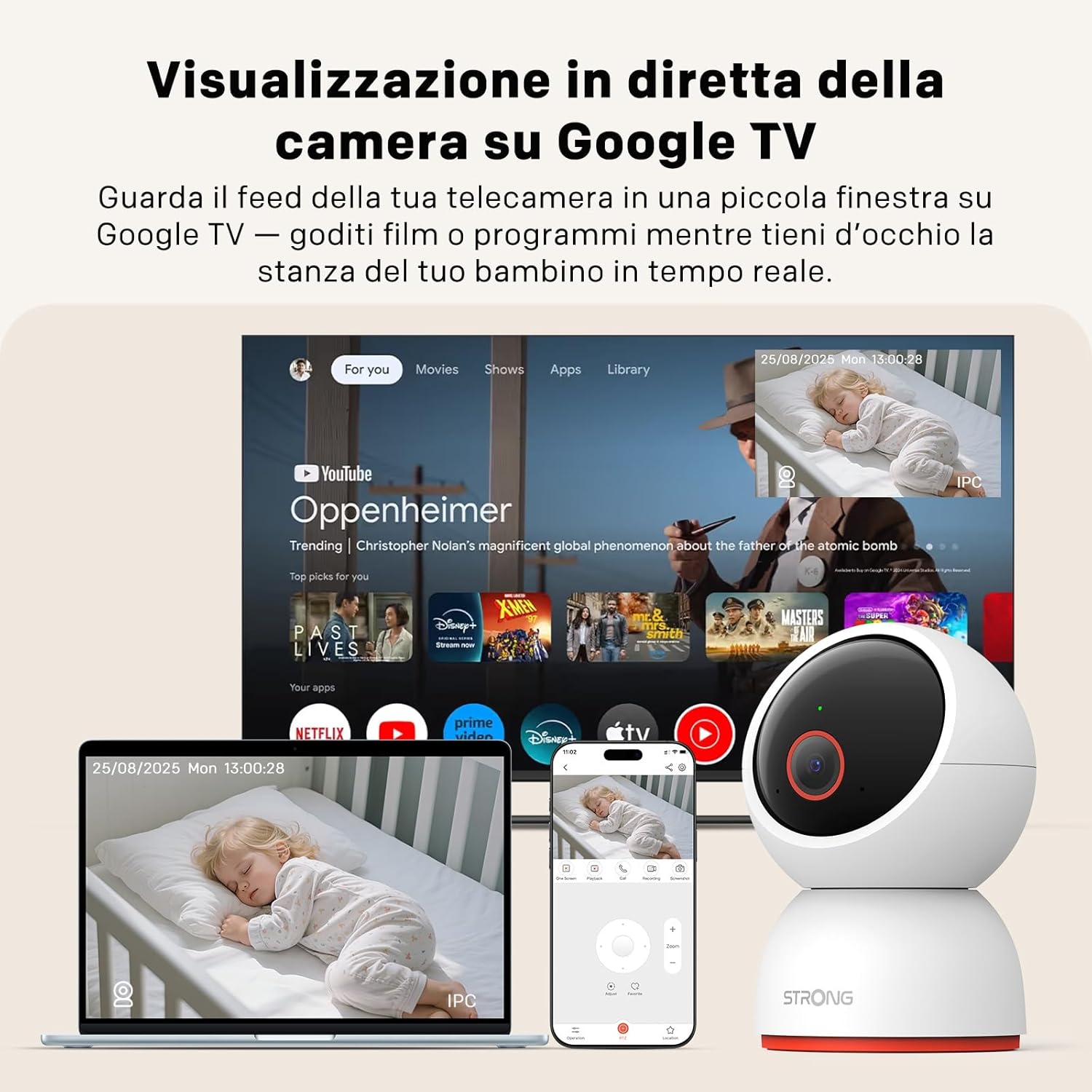 Strong -Smart home Telecamera 8MP - immagine 3