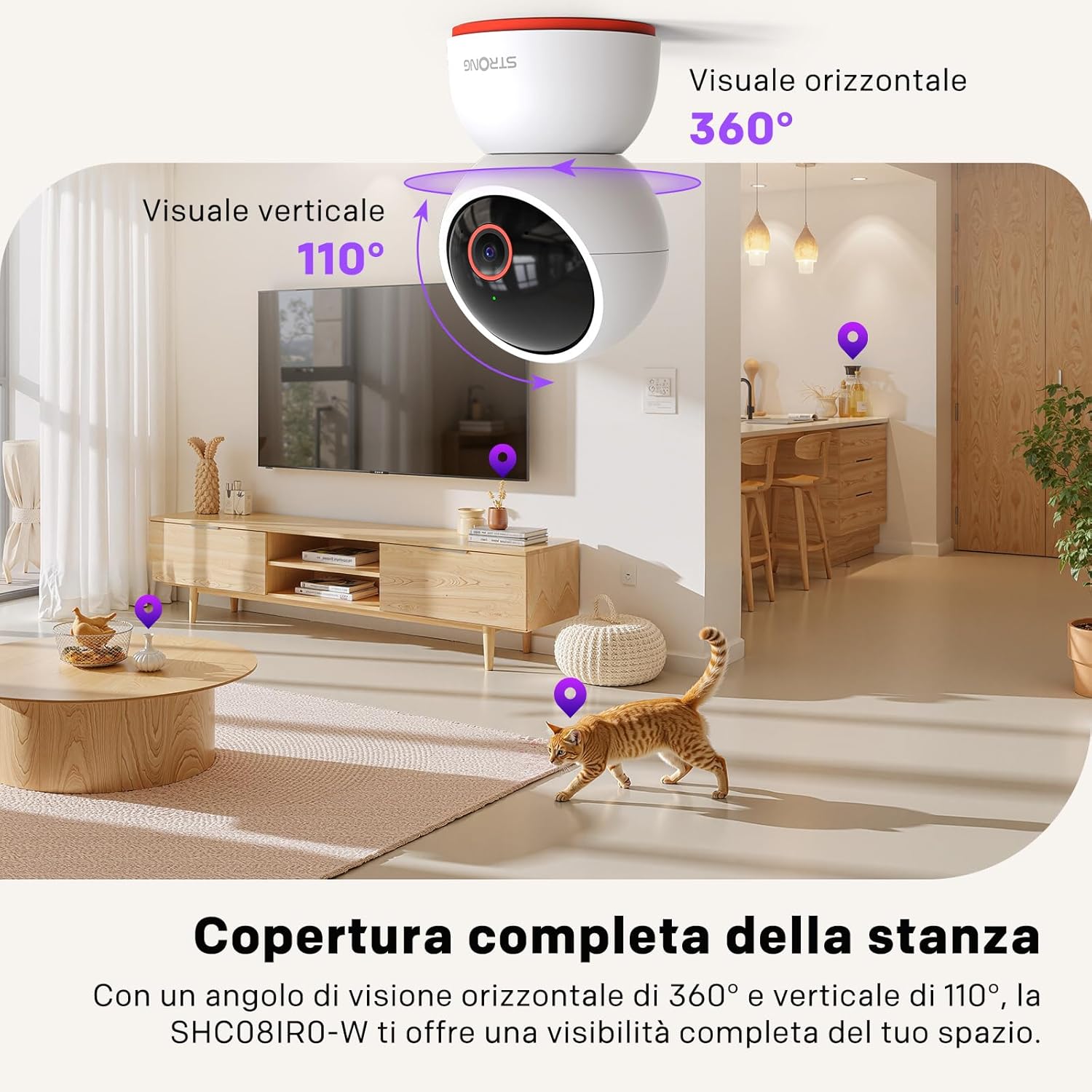 Strong -Smart home Telecamera 8MP - immagine 4