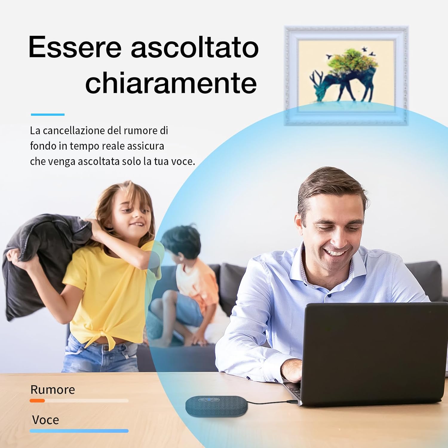 Raybit Altoparlante per Conferenze con Microfono USB - immagine 2