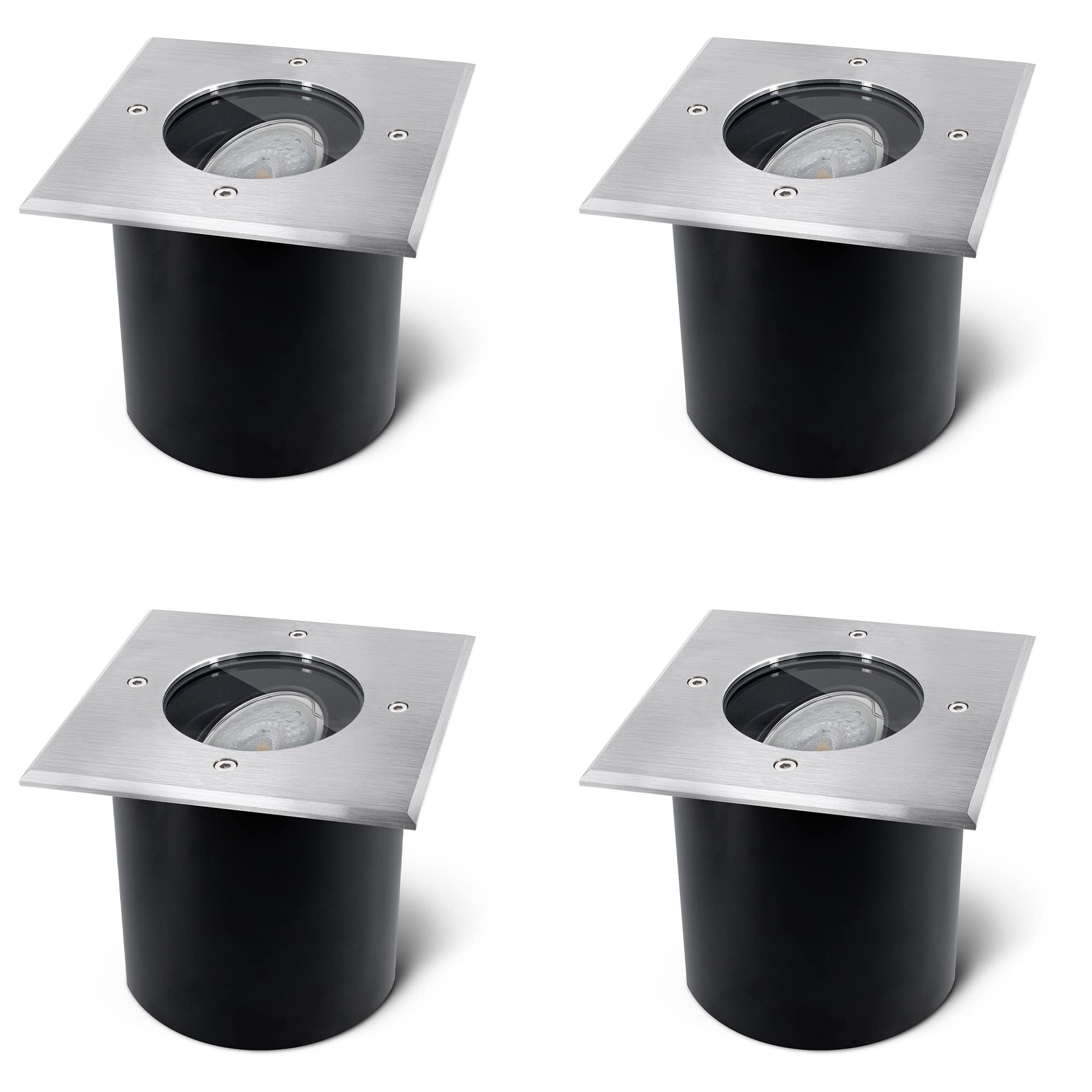 Ssc-luxon JADINA - Faretto da Incasso a Pavimento, 4 pezzi