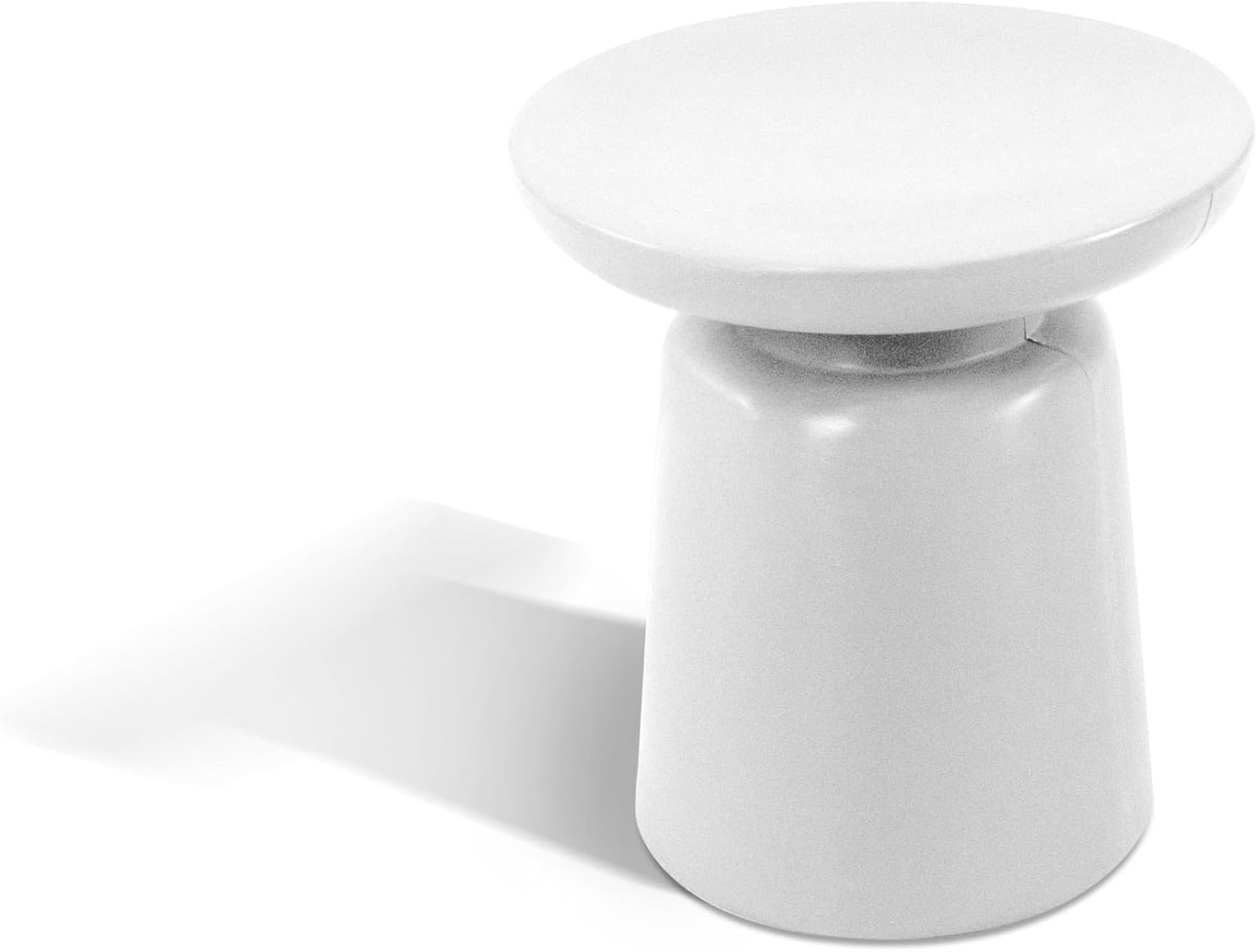 Kloris Tavolino Sgabello Basso Bianco h 40 cm - immagine 1