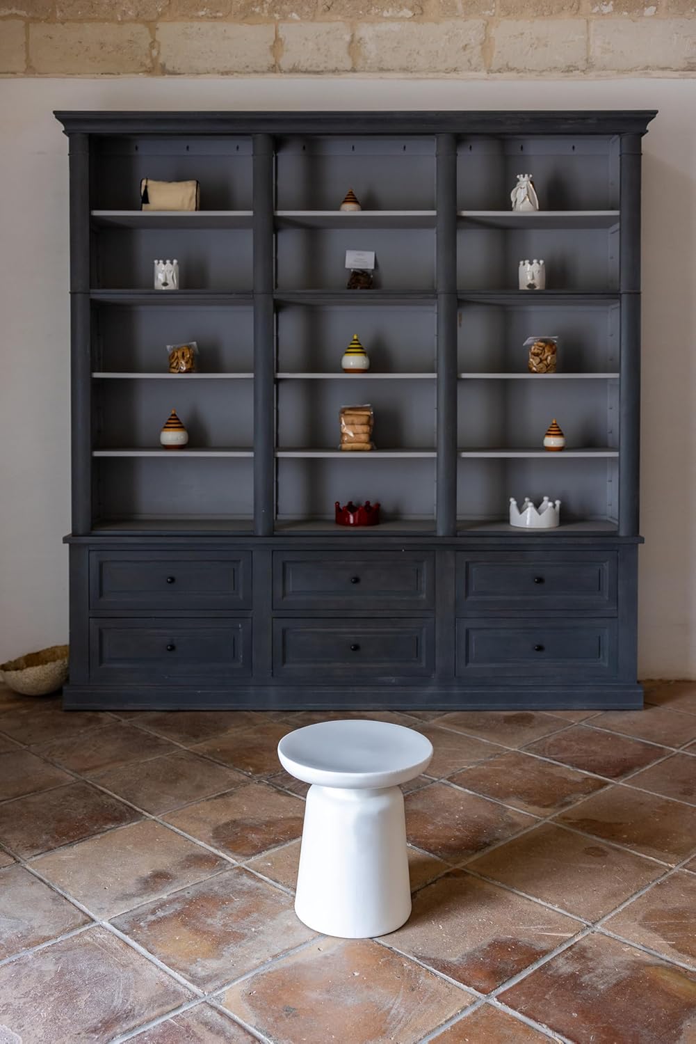 Kloris Tavolino Sgabello Basso Bianco h 40 cm - immagine 4