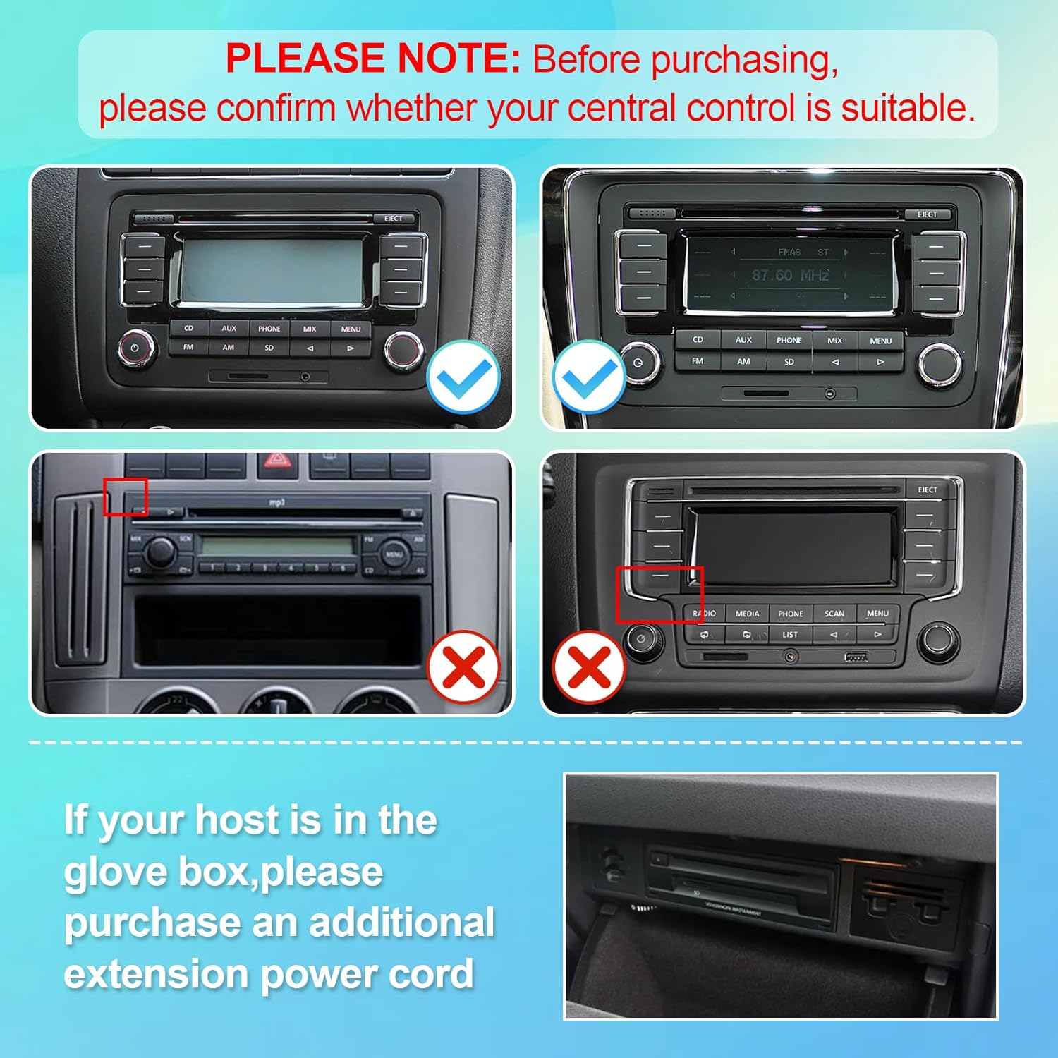 Android 14 Car Multimedia Player per VW Polo Golf Passat - immagine 2