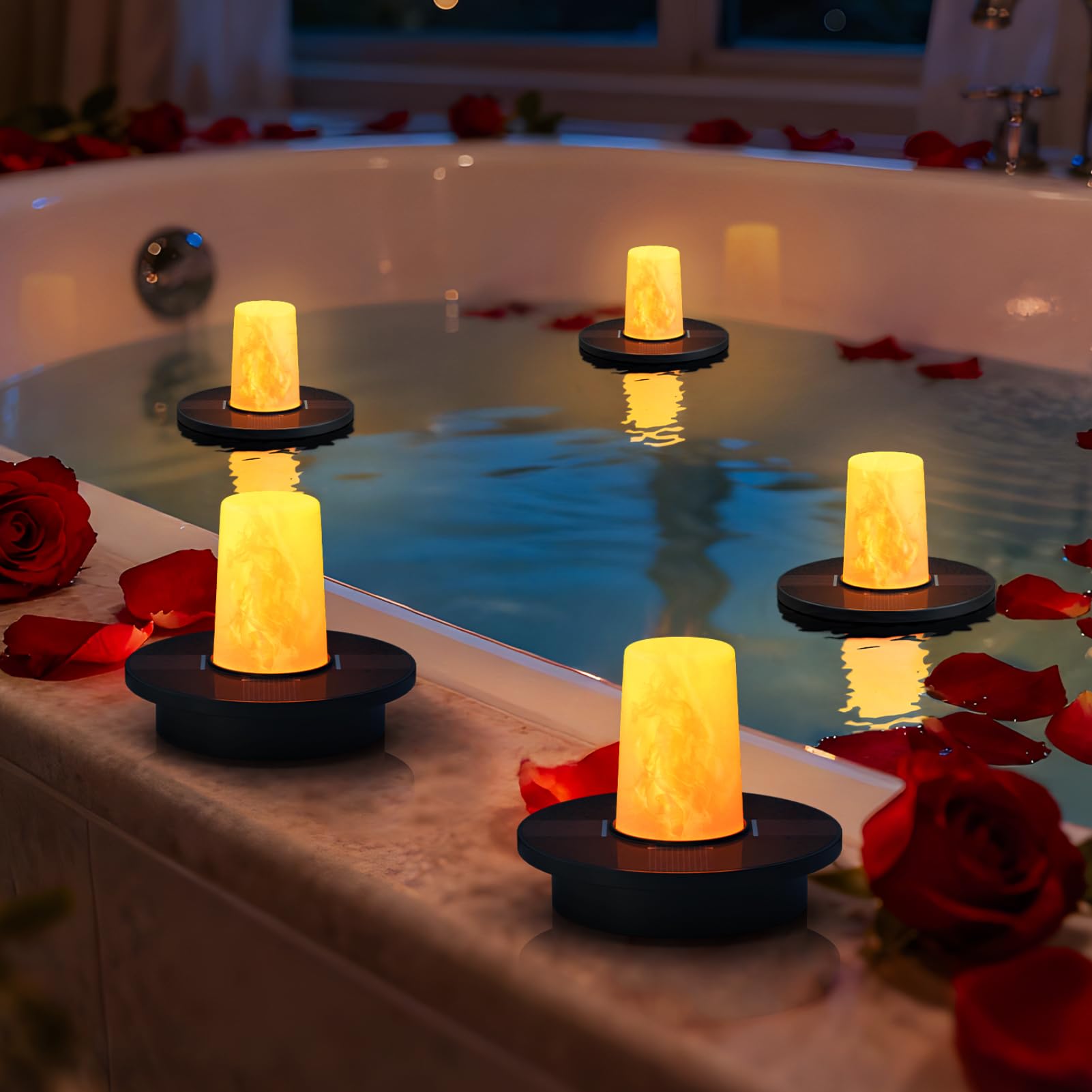 Malux Mini Illuminazione Solare per Piscina - 5 Pezzi