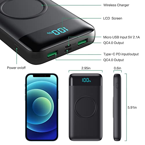 Axneb Power Bank Wireless 26800mah 25W PD3.0+QC4.0 - immagine 6