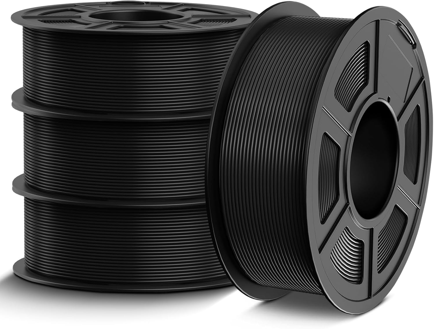 Tecbears PETG Filament 1.75 mm 4kg Bundle (4*Nero) - immagine 1