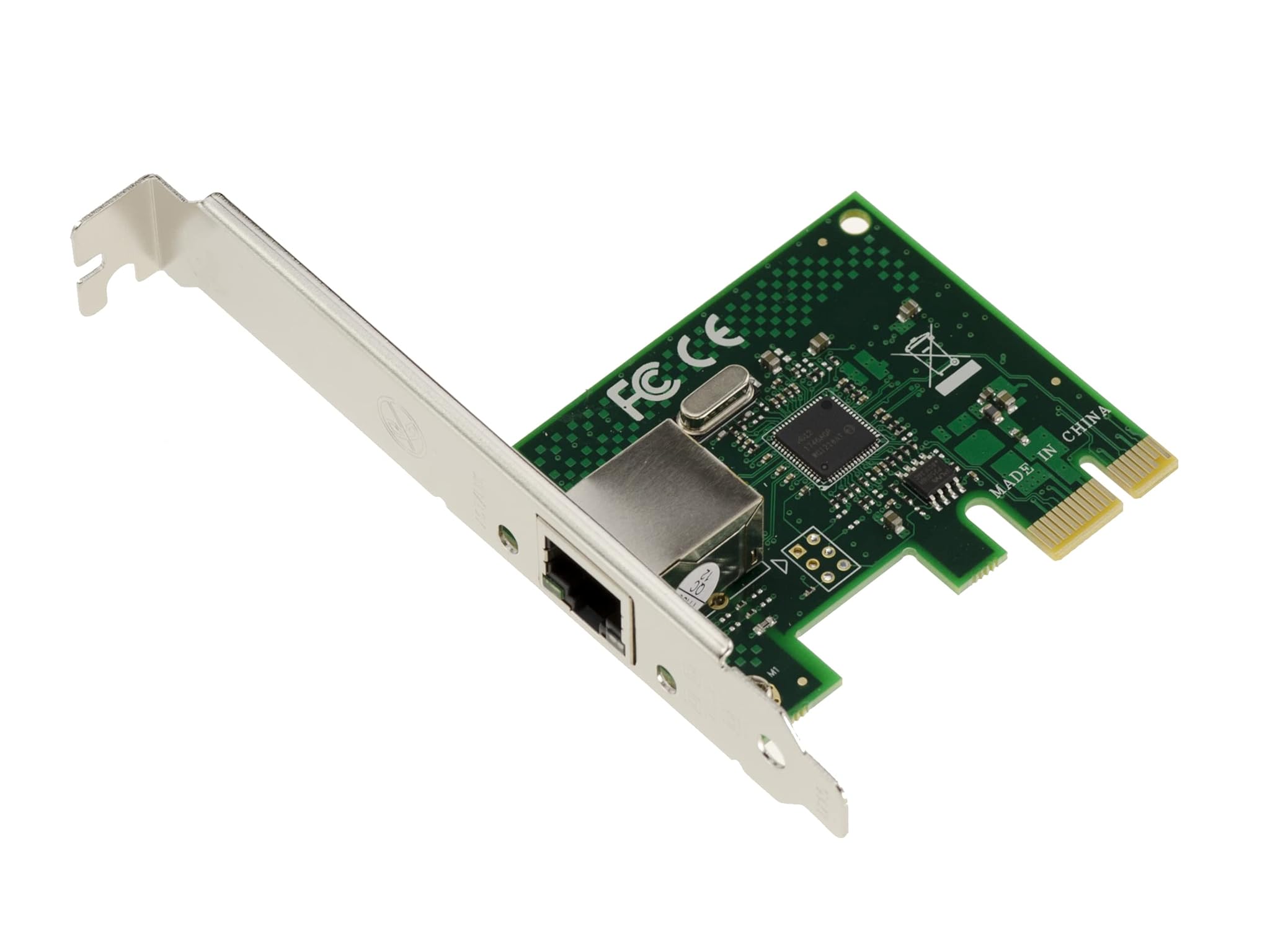 KALEA-INFORMATIQUE Scheda controller di rete GIGABIT ethernet PCIe con chipset Intel I210AT. con funzione PXE WOL, staffe a basso e alto profilo.