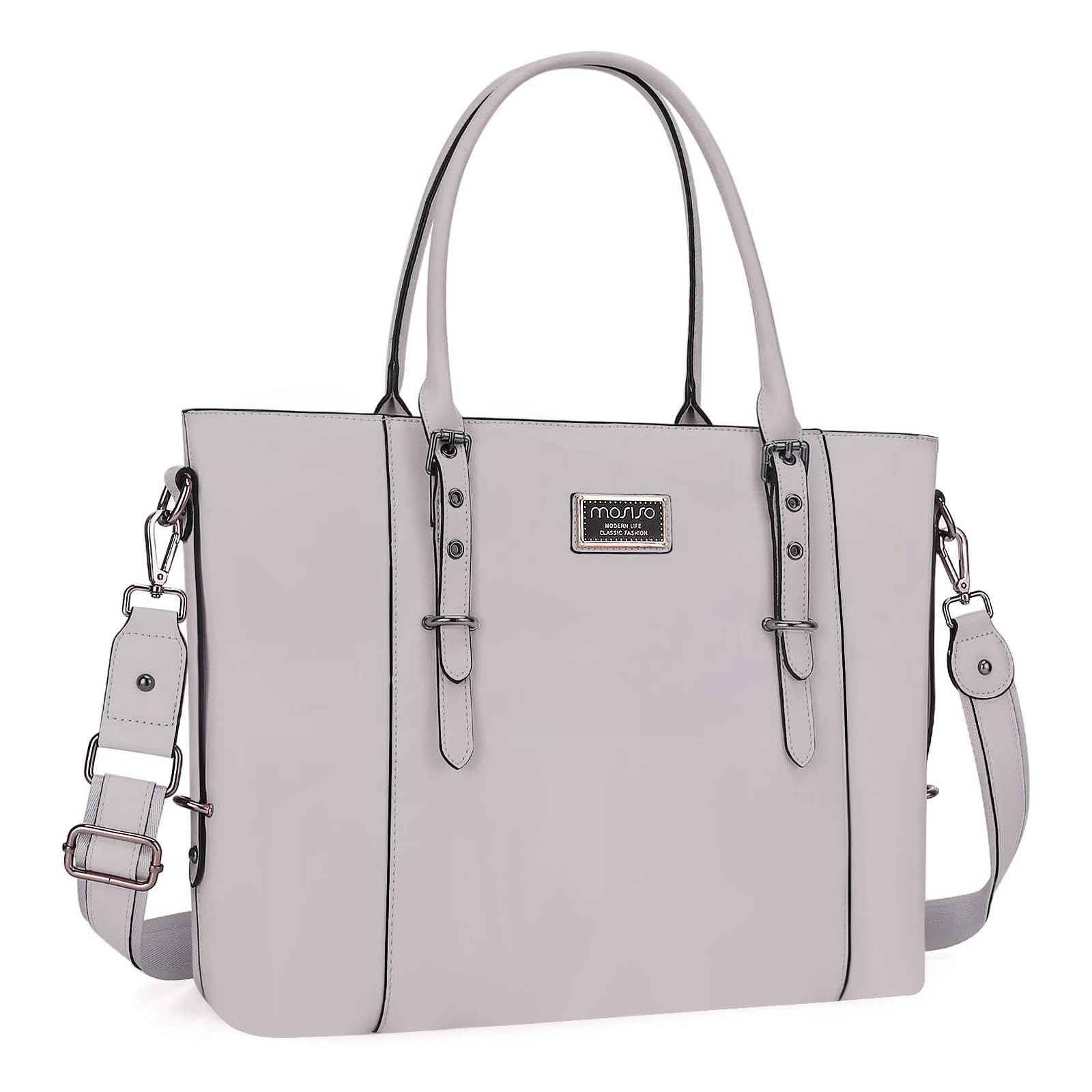 Mosiso Borsa Tote Laptop 17-17,3 Pollici, Lilla Polveroso