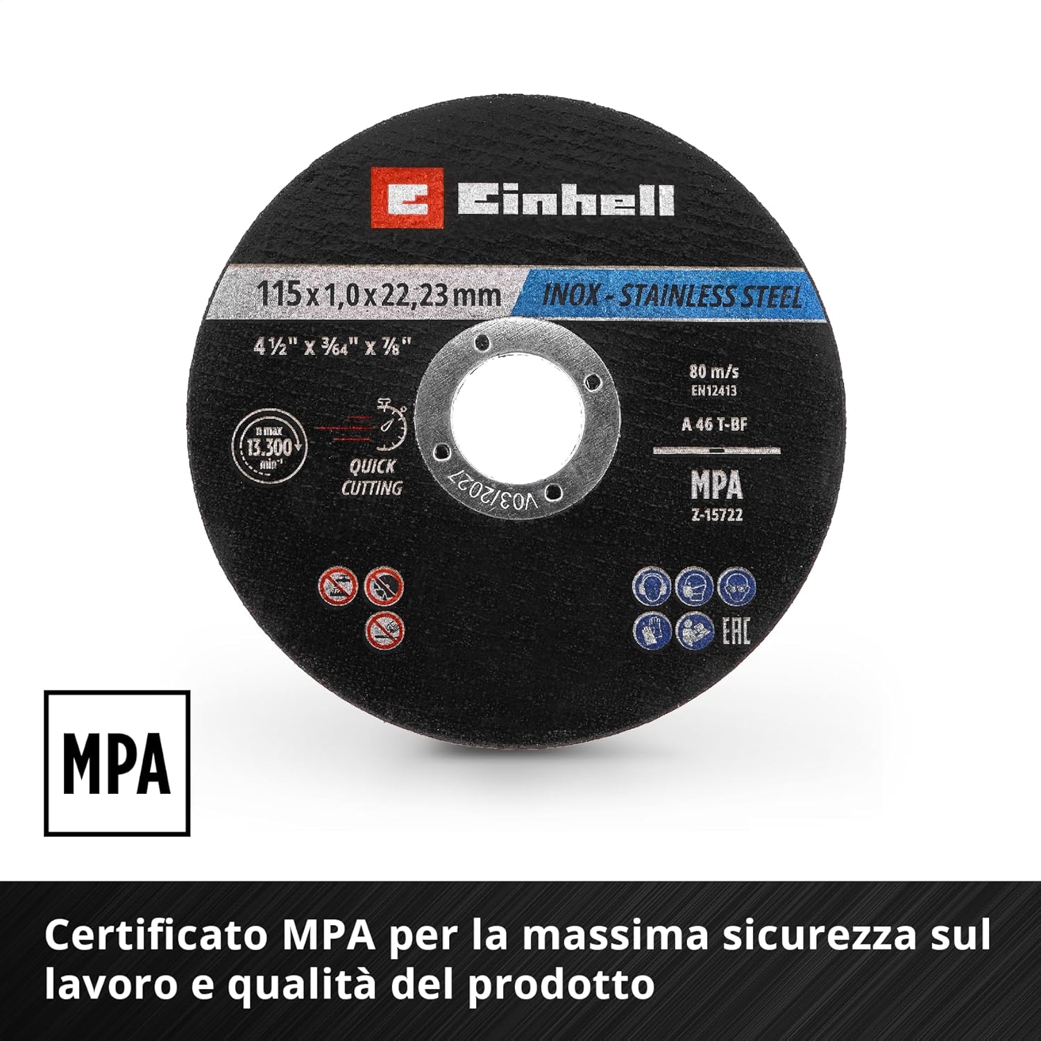 Original Einhell Dischi da Taglio Metallo Ø 115 mm - immagine 4