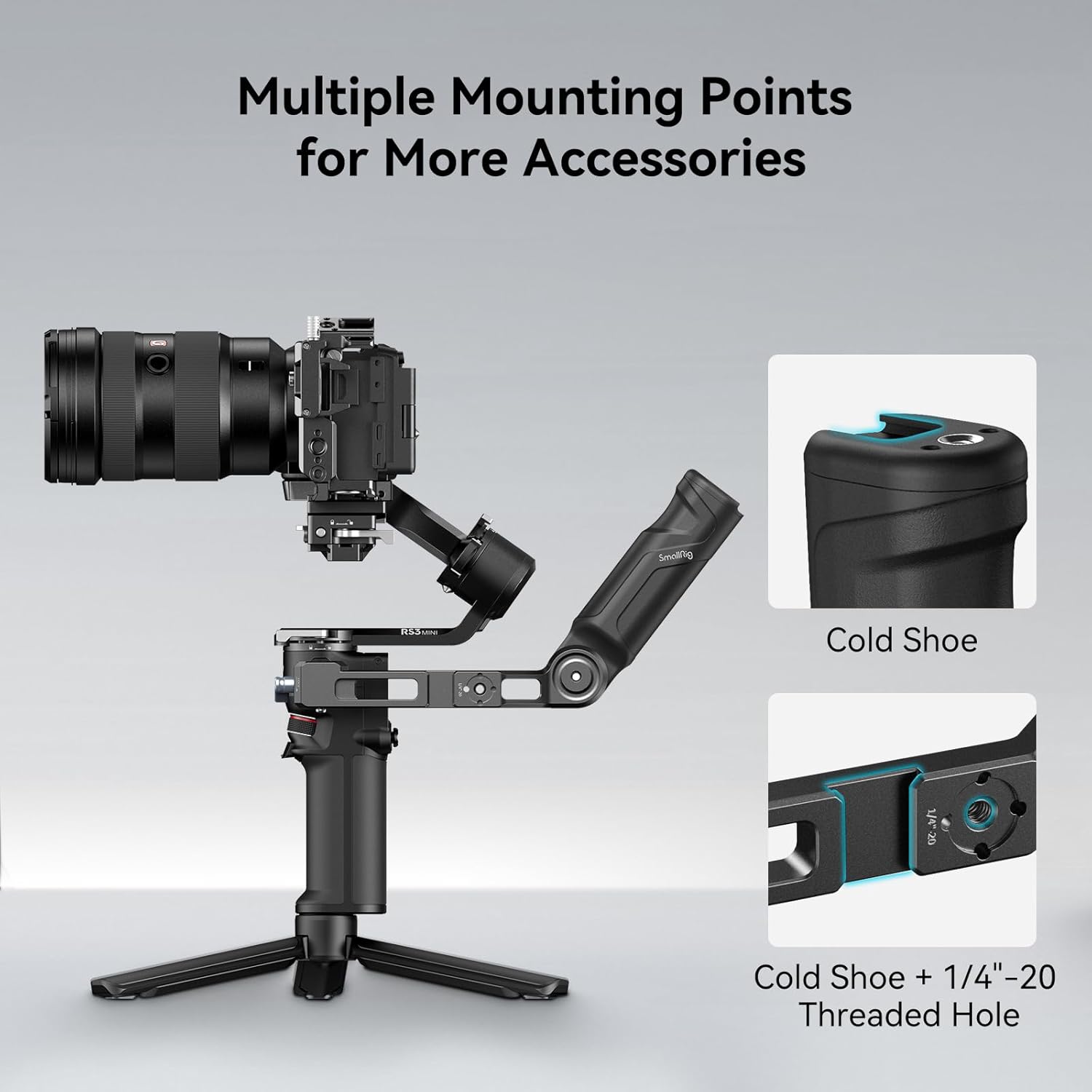 Smallrig RS4 mini RS3 mini - Handle Leggera Sling - immagine 5