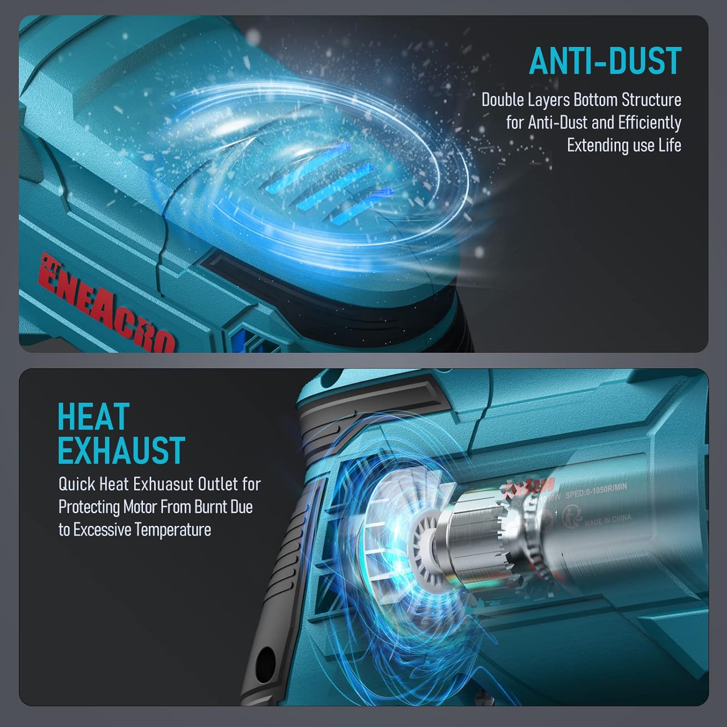 Eneacro Martello Perforatore SDS-Plus 26mm - immagine 4