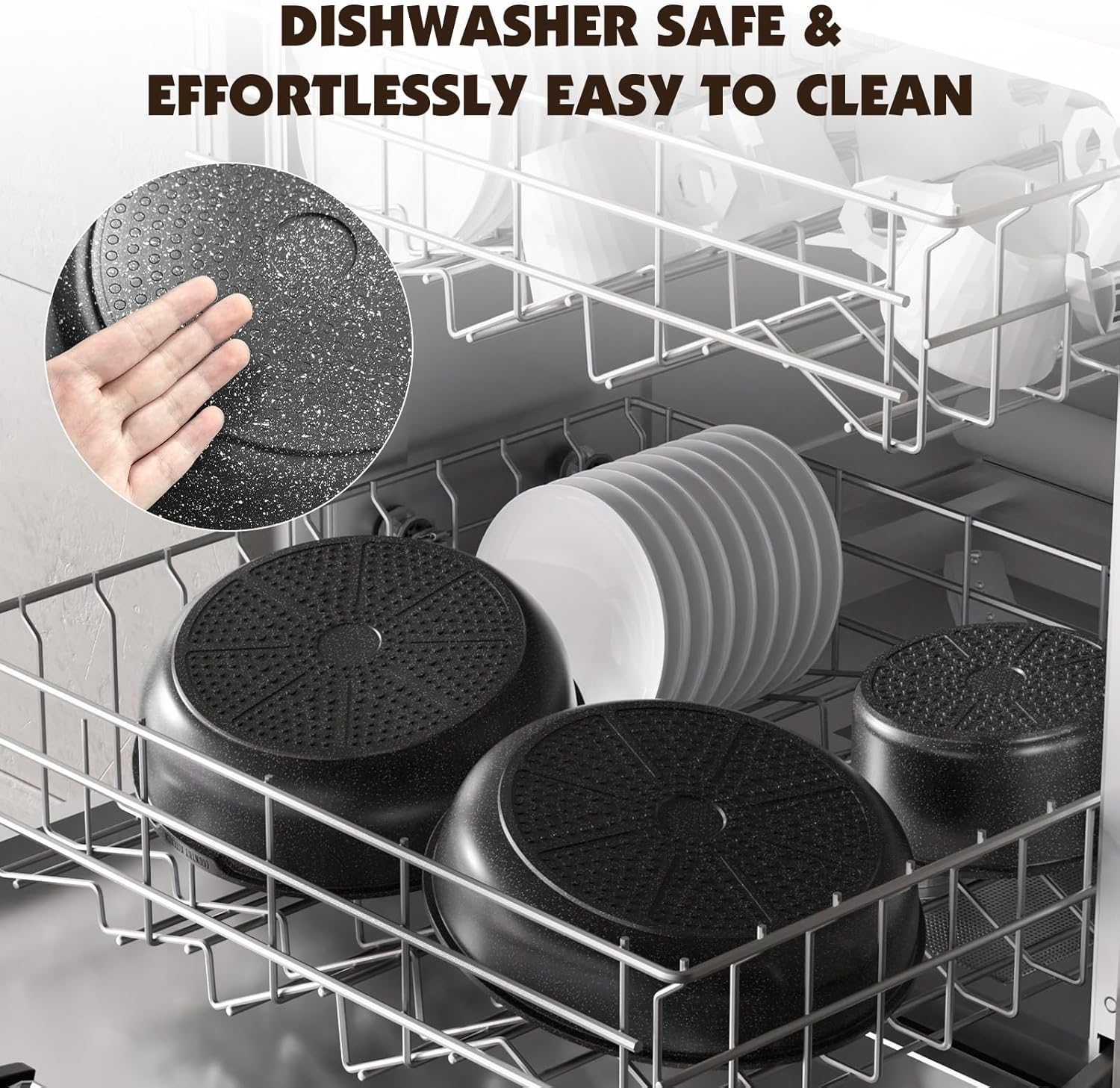 Yashe Set Pentole e Padelle 21 Pezzi Antiaderente - immagine 5