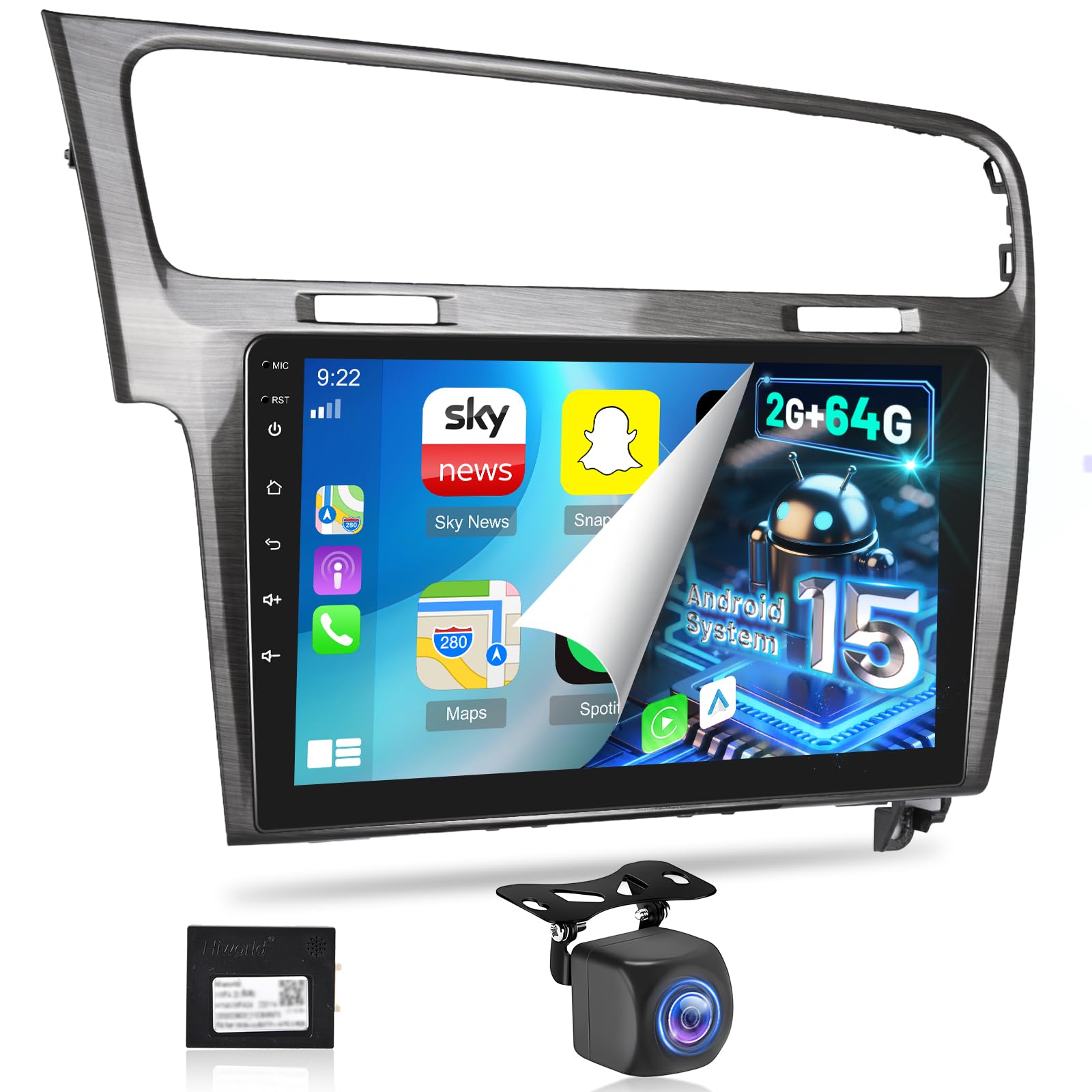Nhopeew Autoradio Android per VW Golf 7 MK7 2012-2020