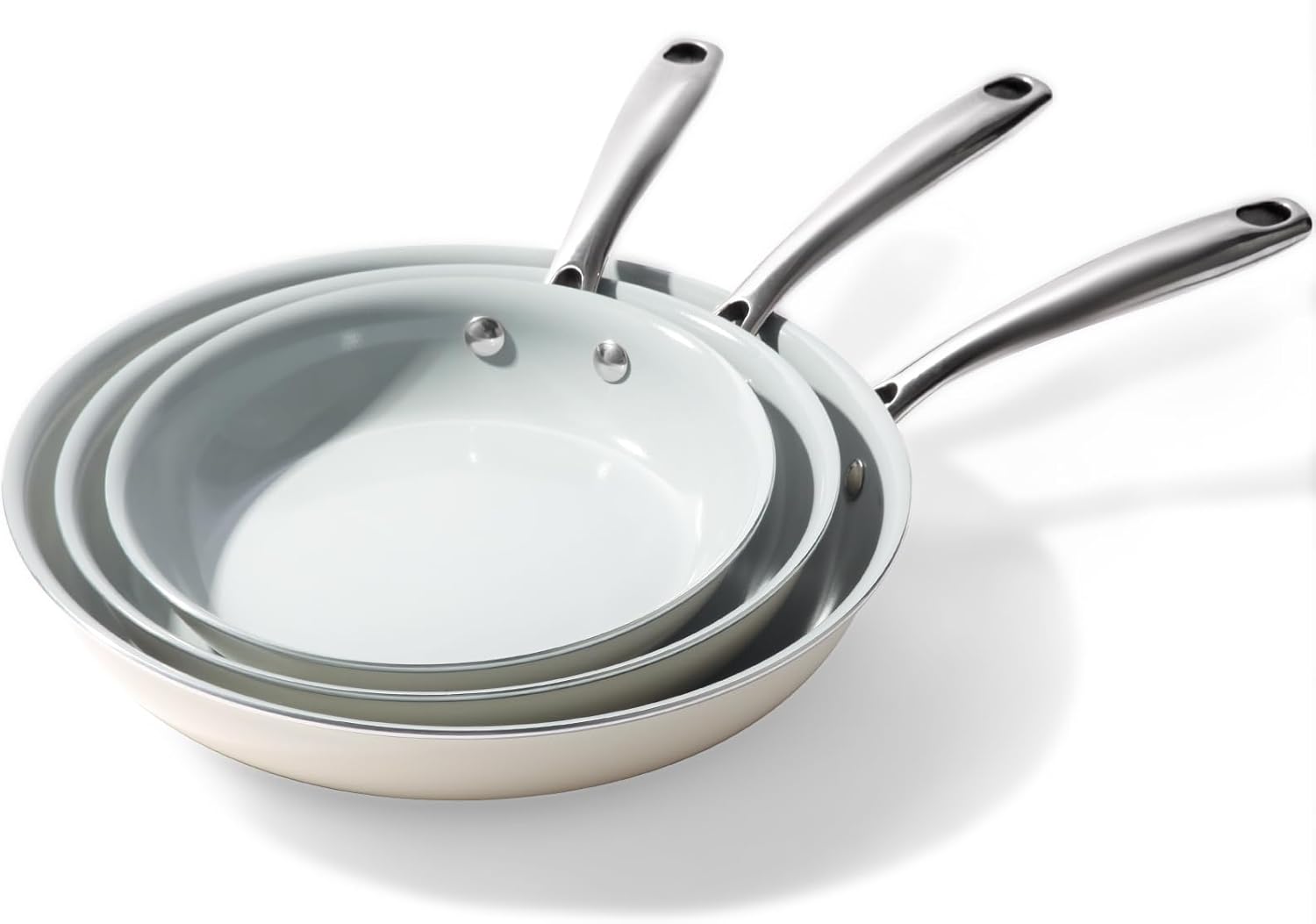 Set di Padelle in Ceramica Antiaderente (20, 24, 28 cm) - immagine 1