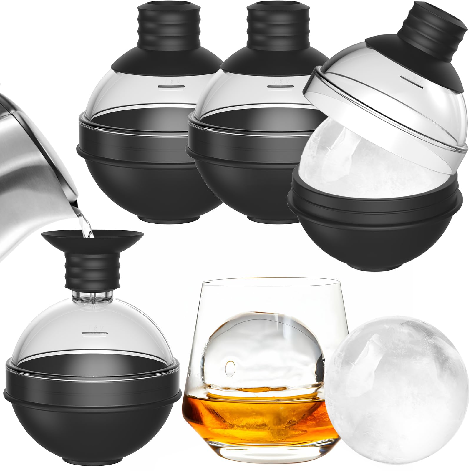 Stampi Ghiaccio Grandi in Silicone per Cocktail Whisky