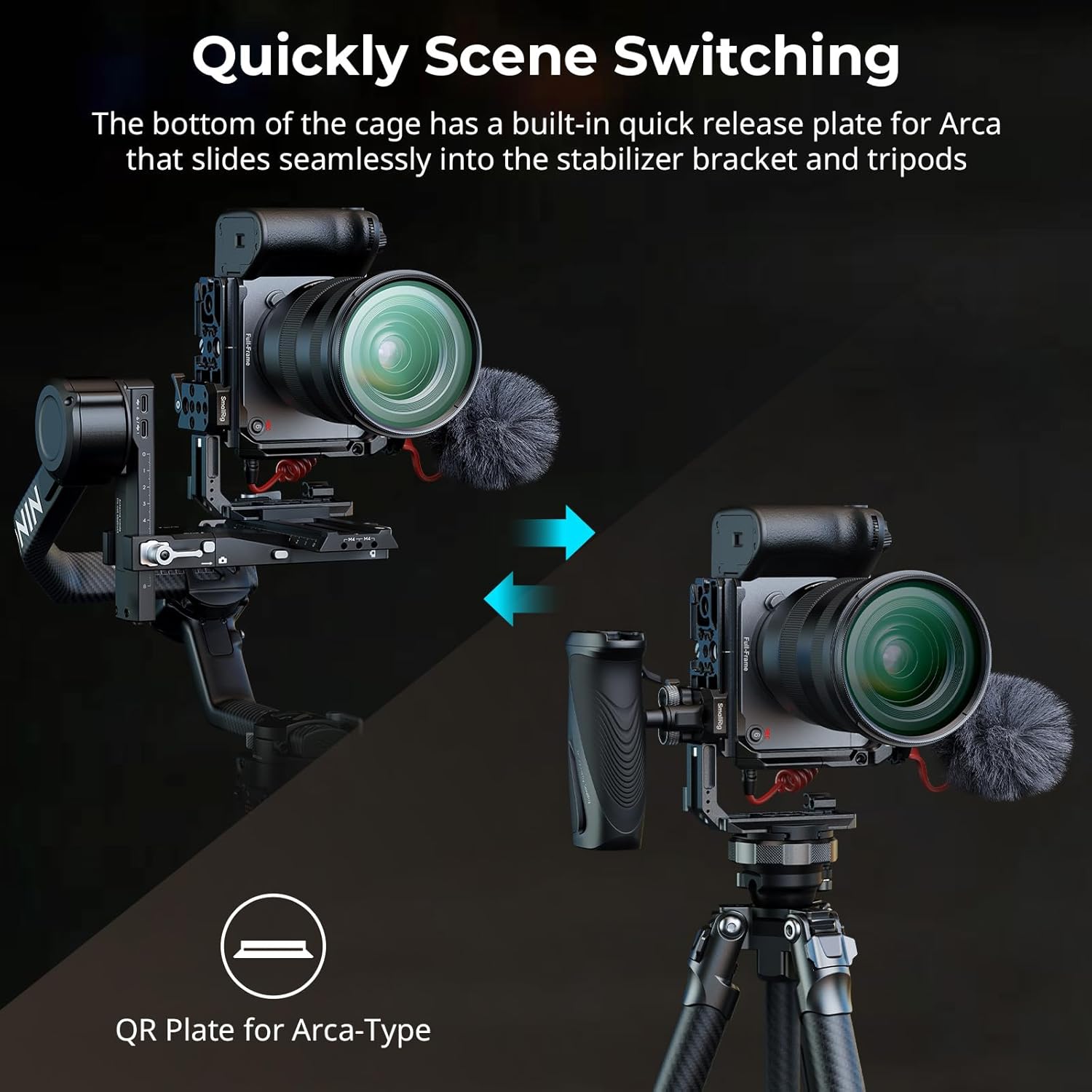 SMALLRIG HawkLock 5587 - Gabbia Quick Release per Sony FX2 - immagine 4