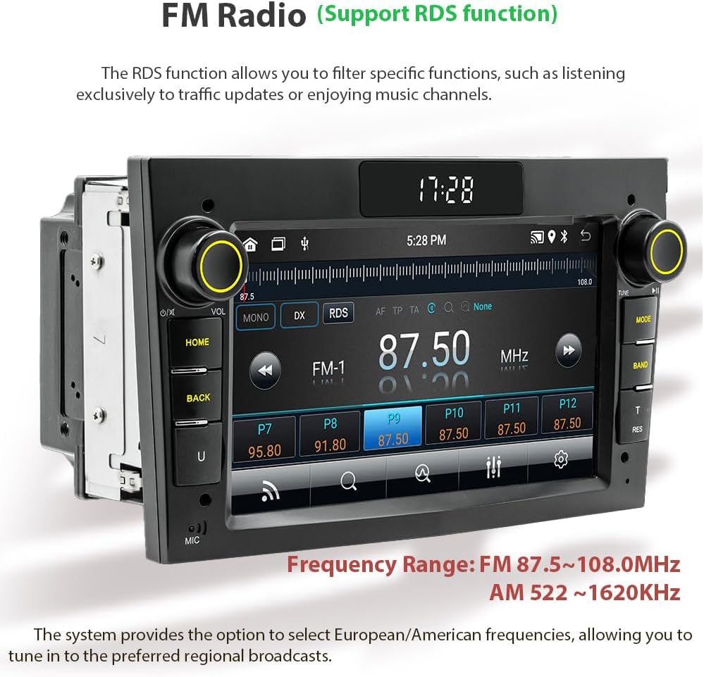 Autoradio Android 2G+64G con CarPlay e Android Auto Wireless - immagine 3