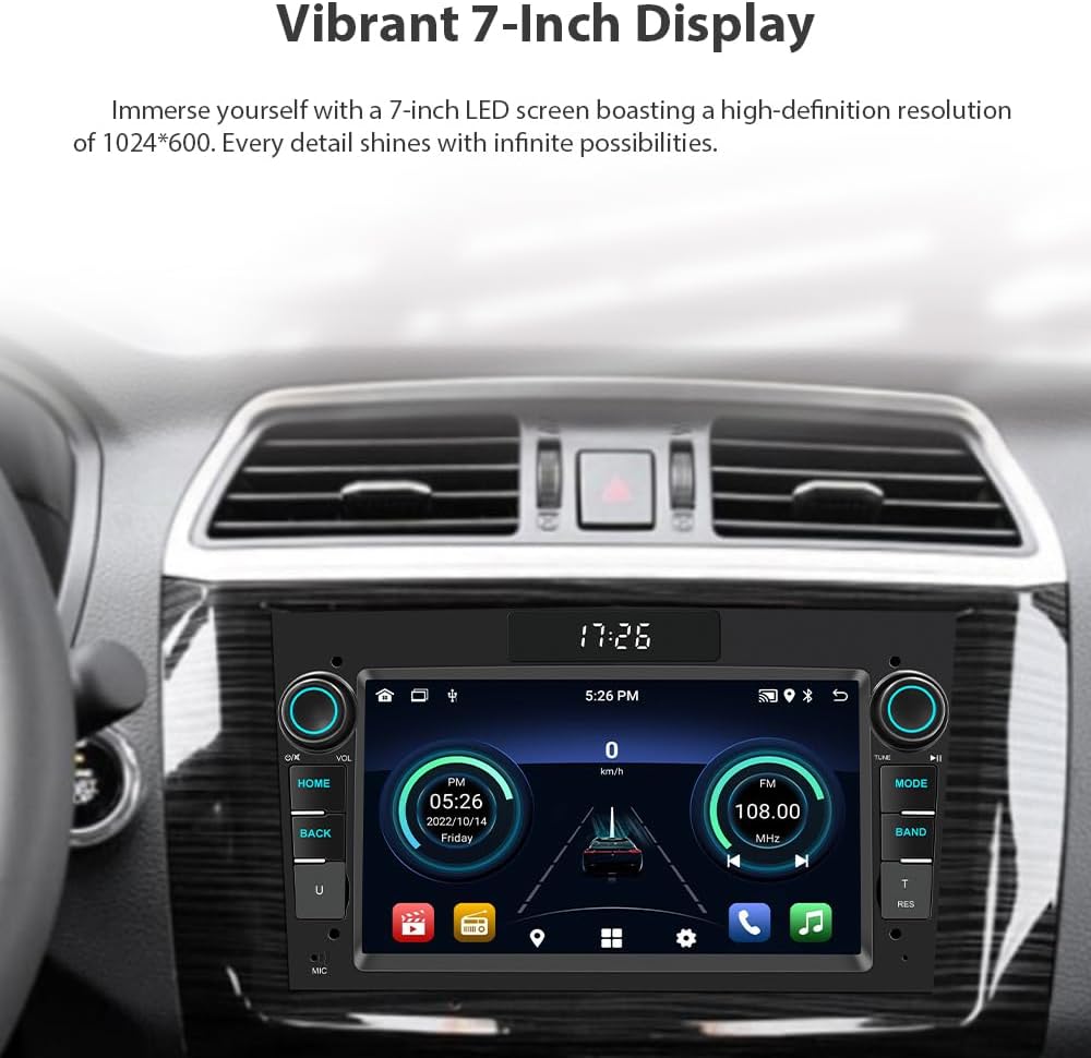 Autoradio Android 2G+64G con CarPlay e Android Auto Wireless - immagine 7