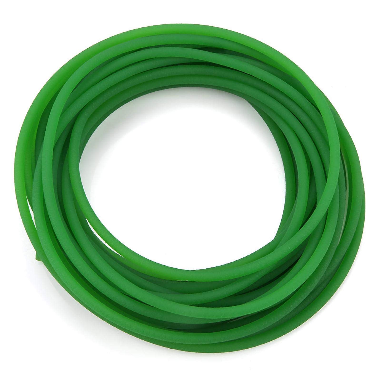 Cinghia in poliuretano, cinghia tonda in poliuretano PU con superficie ruvida verde per trasmissione di trasmissione per confezionatrice, macchina da stampa(5mm*10m)