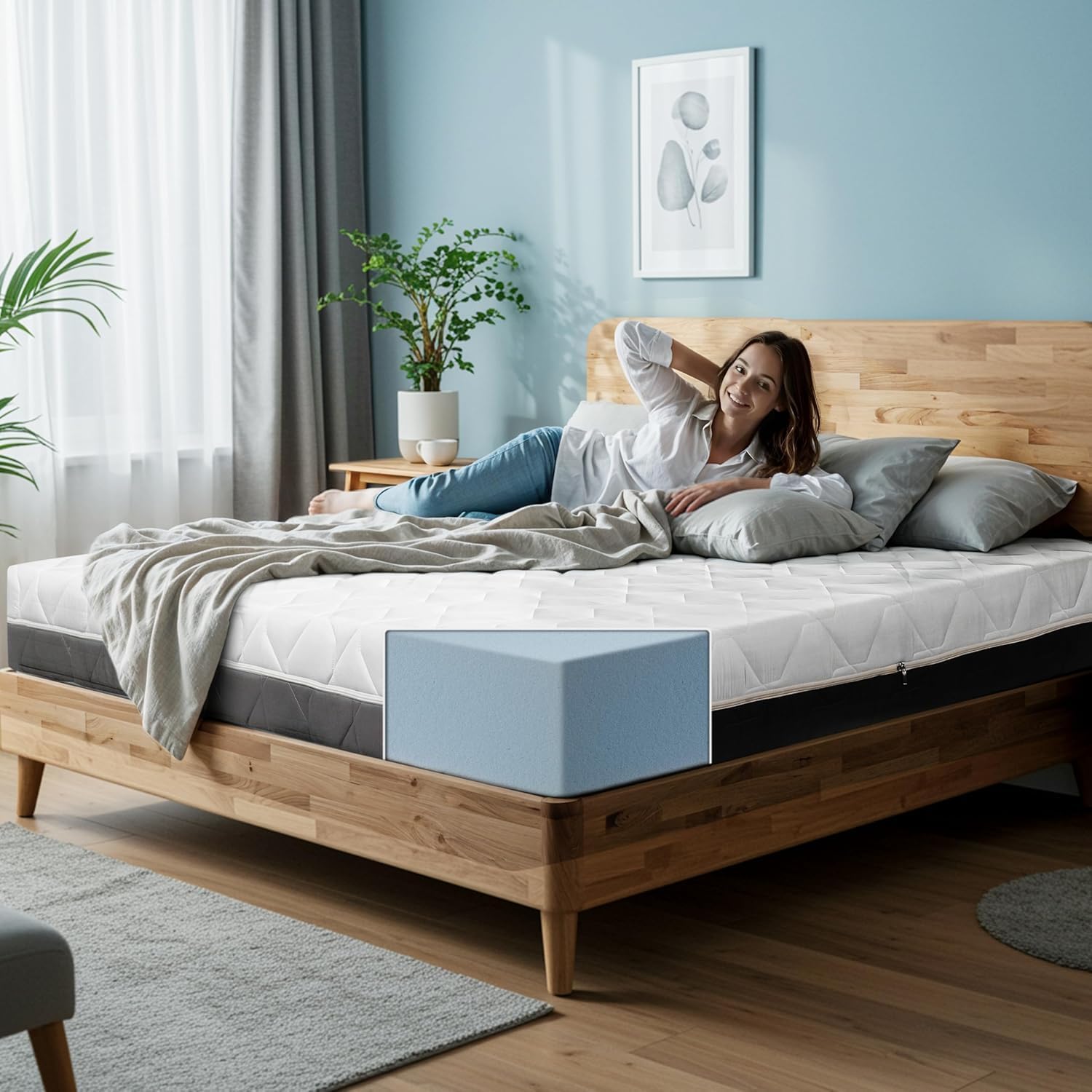 Tanhk Materasso Singolo Memory Foam Ortopedico - immagine 1