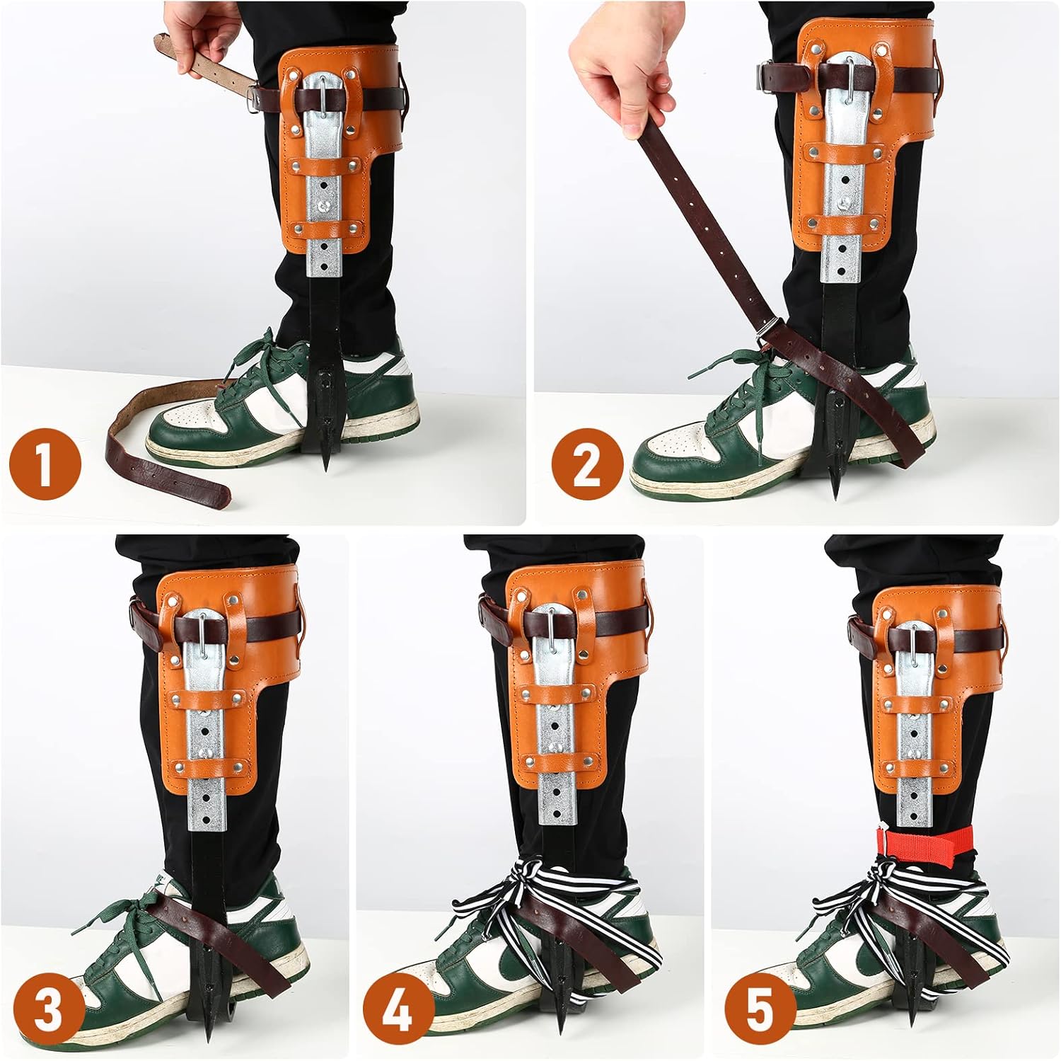 jackfru Ramponi per Arrampicata Albero Picco Set - immagine 7