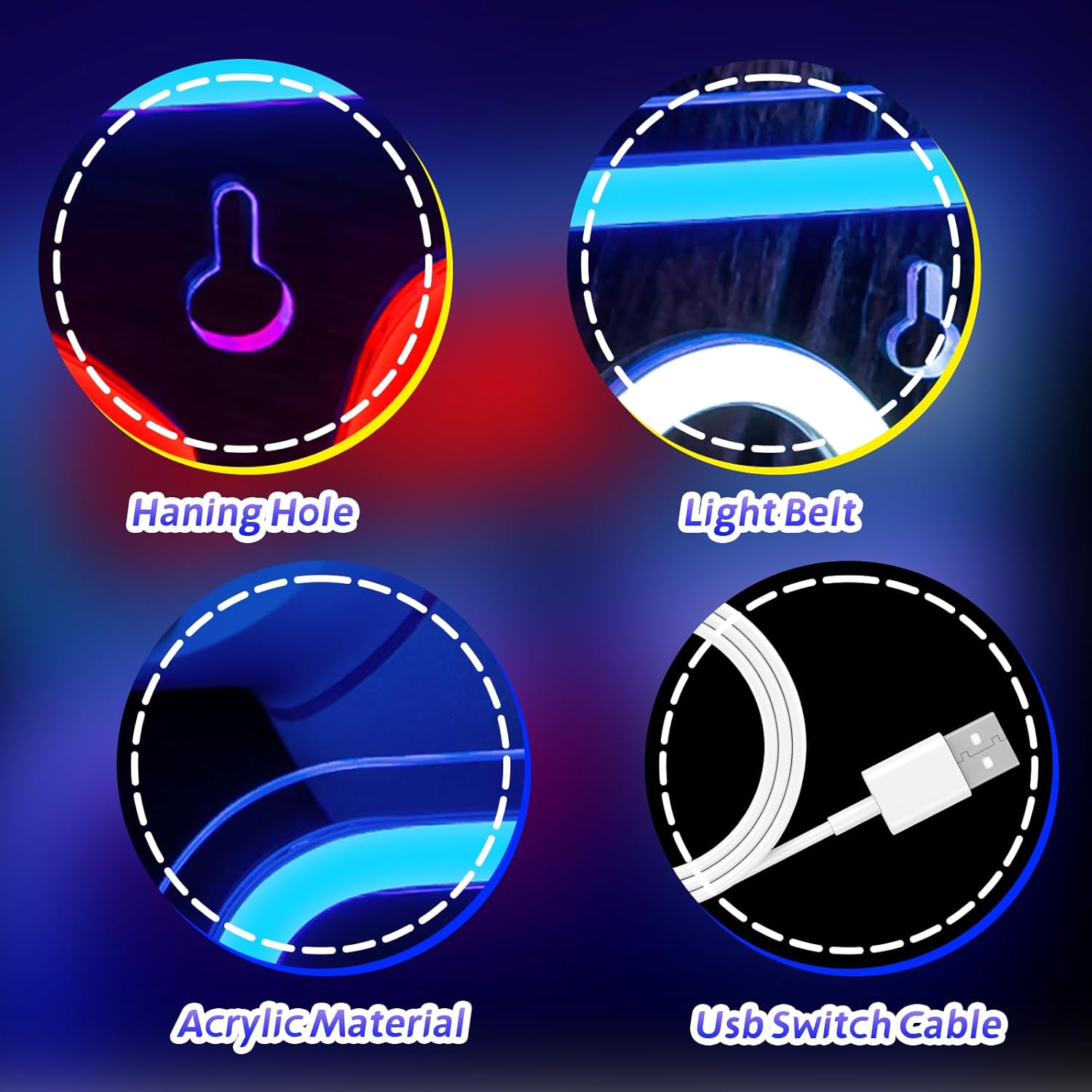 Game On Neon Led Rosso e Bianco - immagine 9