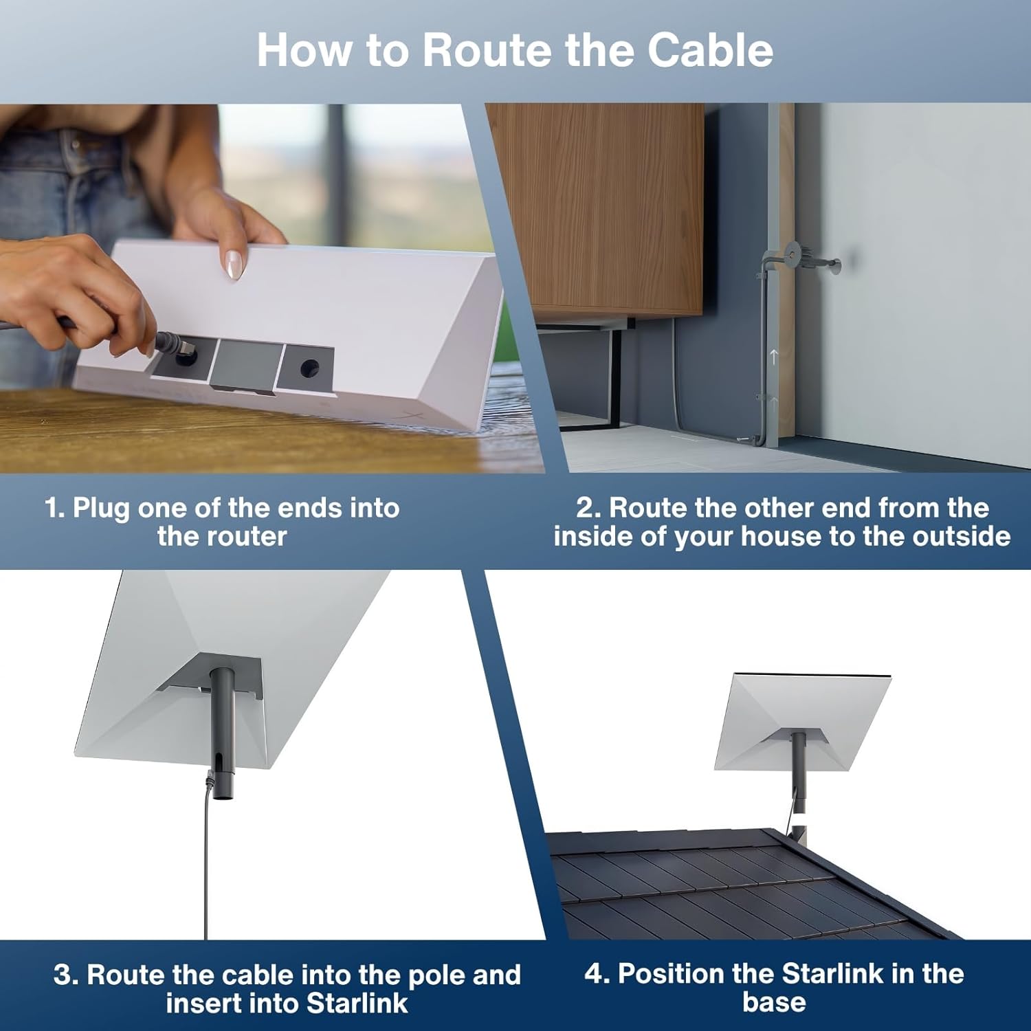 Steinwhale Cavo Ethernet per Starlink 46m - immagine 4