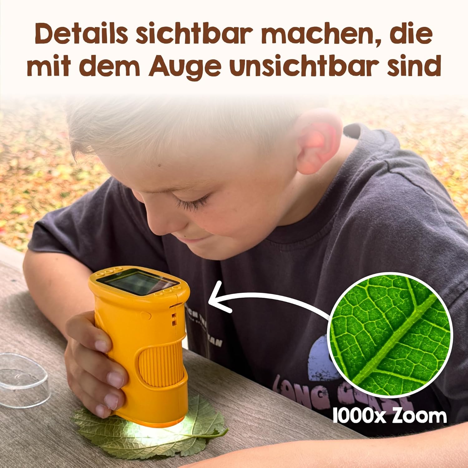 Edubini Microscopio Digitale per Bambini 1000X - immagine 2