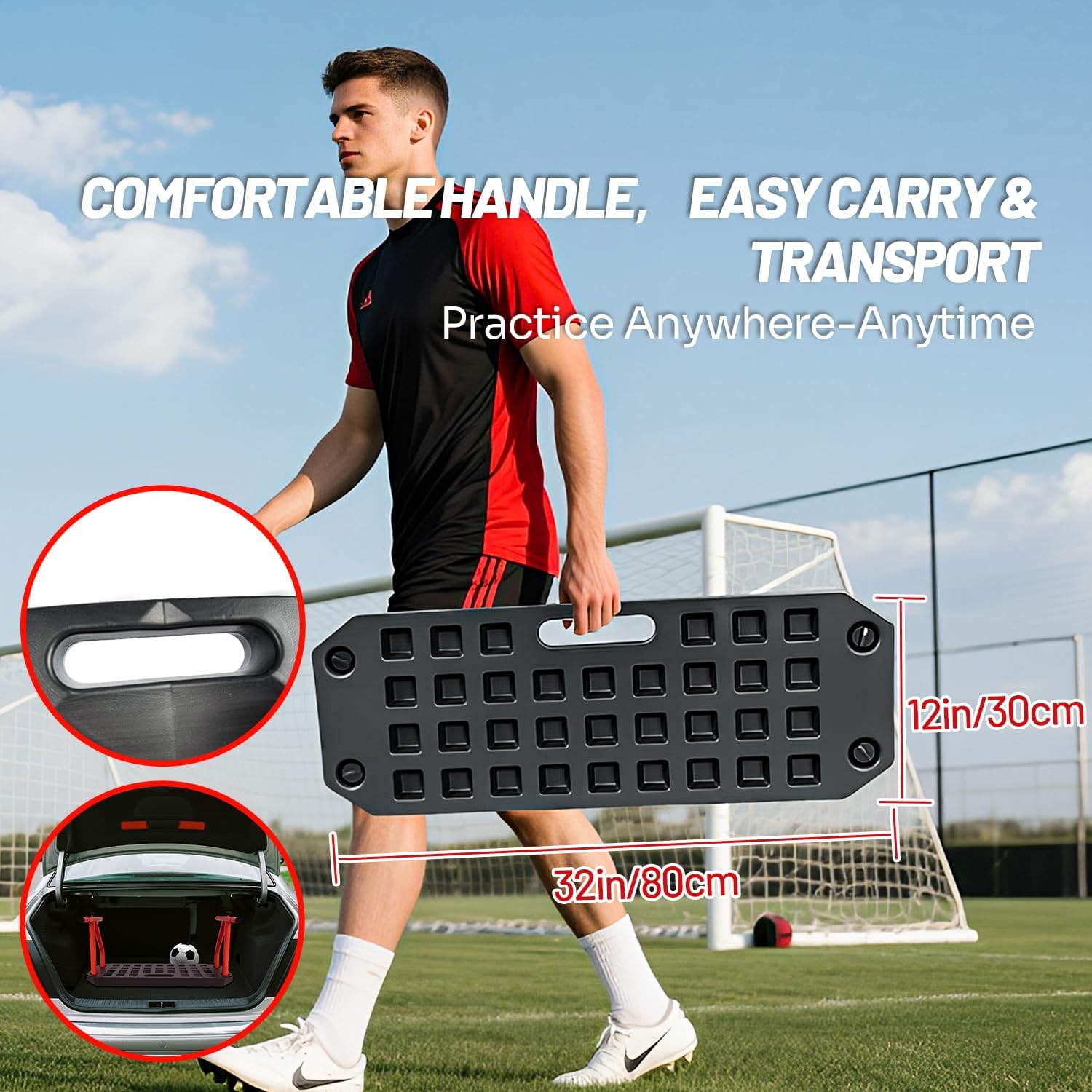 Tavola di Rimbalzo per Calcio Portatile 80x30 cm - immagine 2