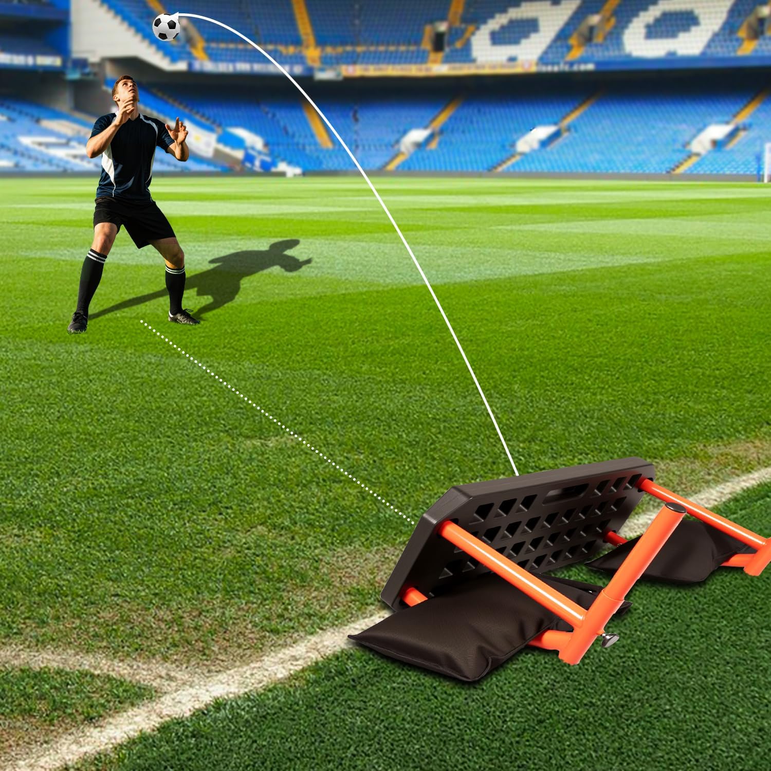 Tavola di Rimbalzo per Calcio Portatile 80x30 cm - immagine 8