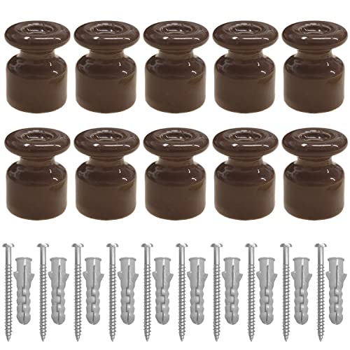 Amarcords - Isolatori per Cavi Trecciati Vintage, Marrone